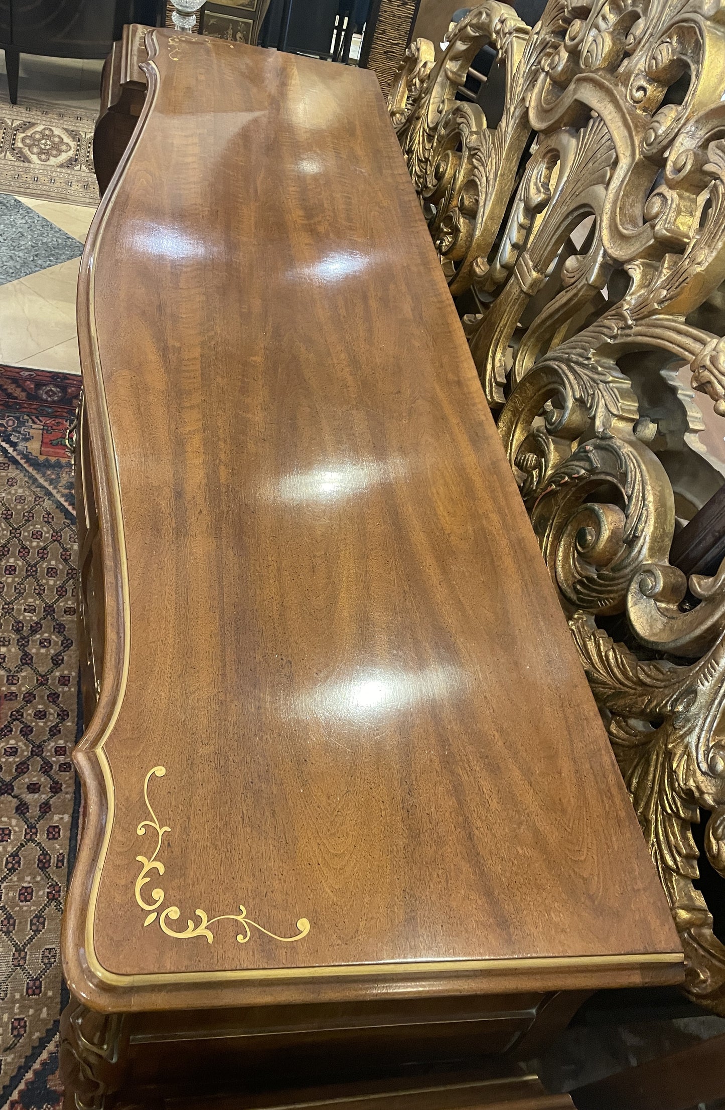 White Furniture Company Chinoiserie Bedroom Suite, AS IS (0JO007)