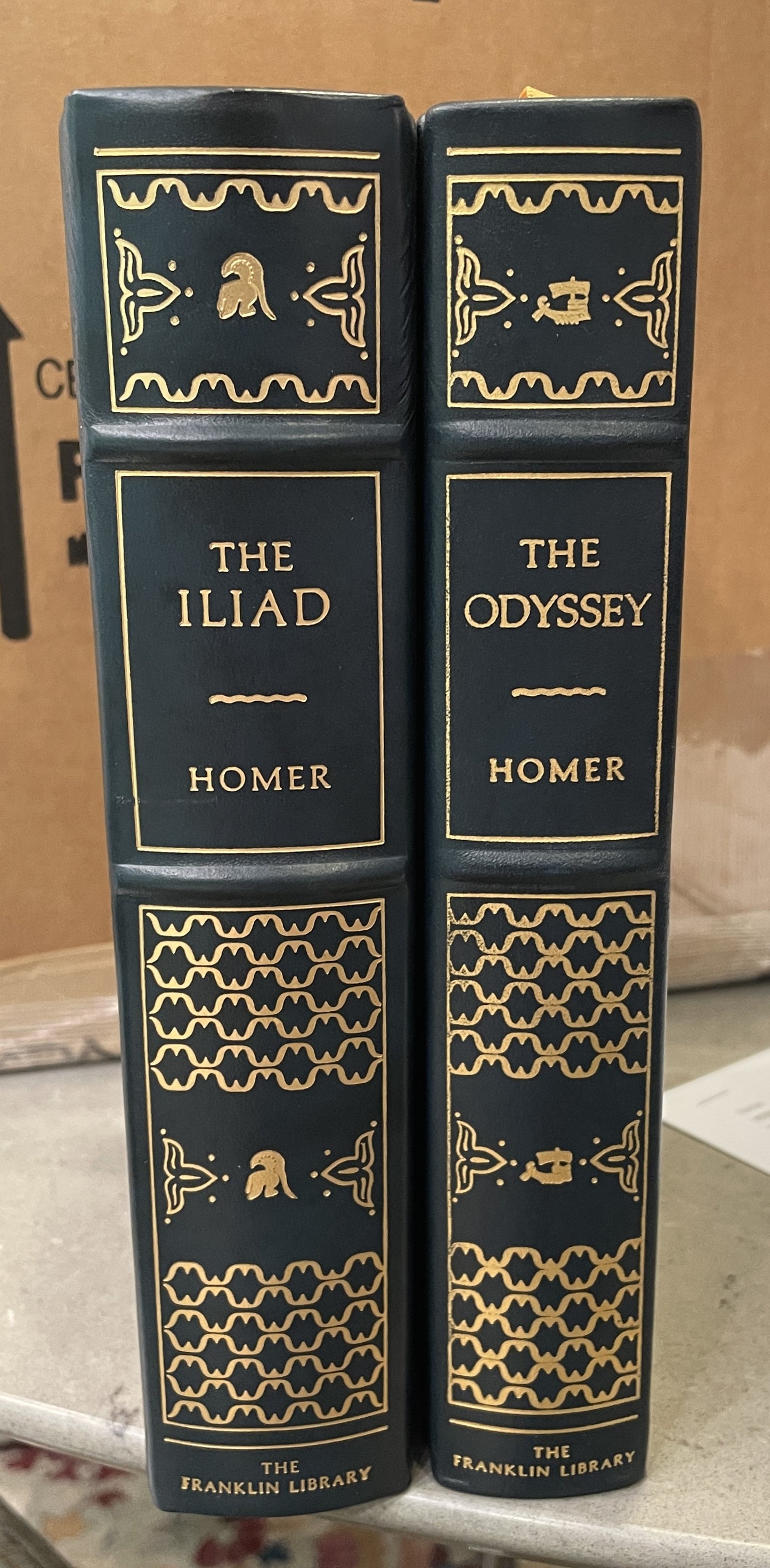 Franklin Library The Iliad and The Odyssey, a set (0MJ00E)