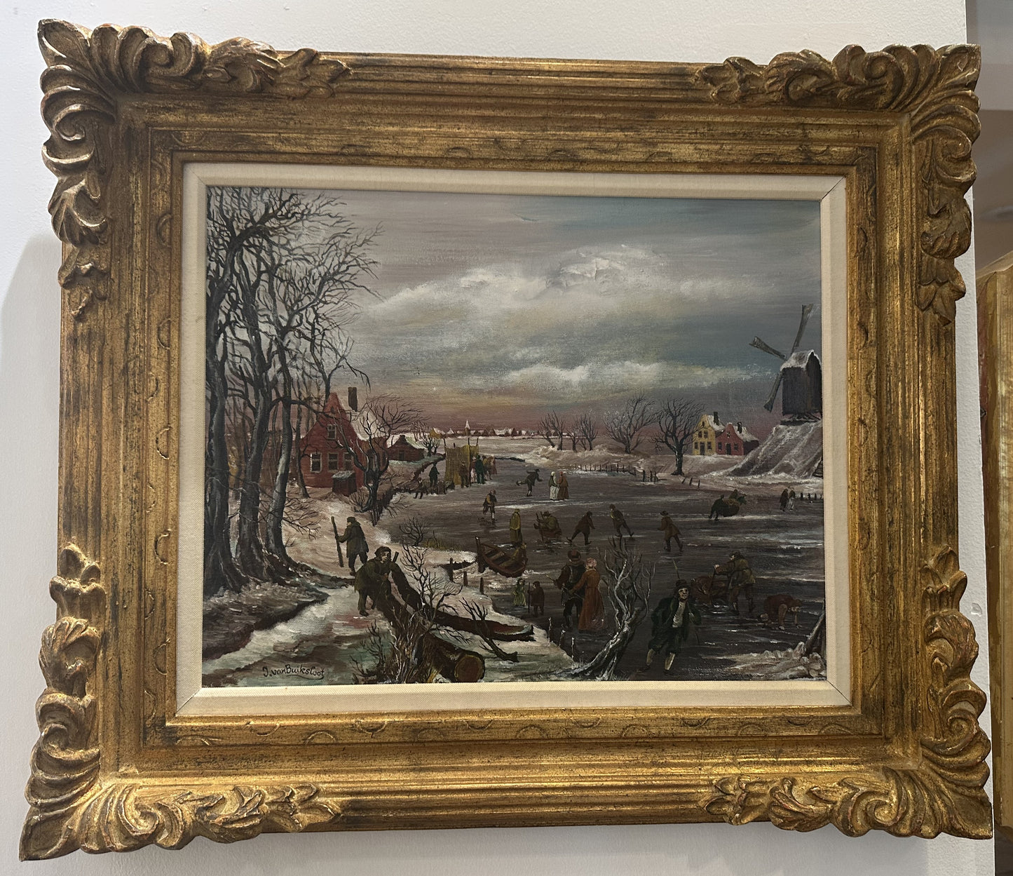 J. van Buiksloot "Holland" Original Oil on Canvas (11044)