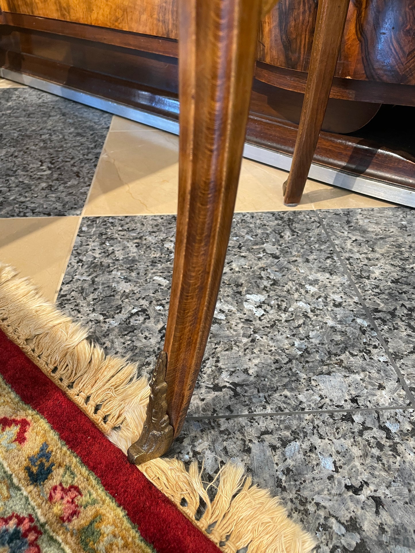 French Louis XV Pedestal with Ormolu and Marble Insert, AS IS (Two available 0N8007 and 0N8008)