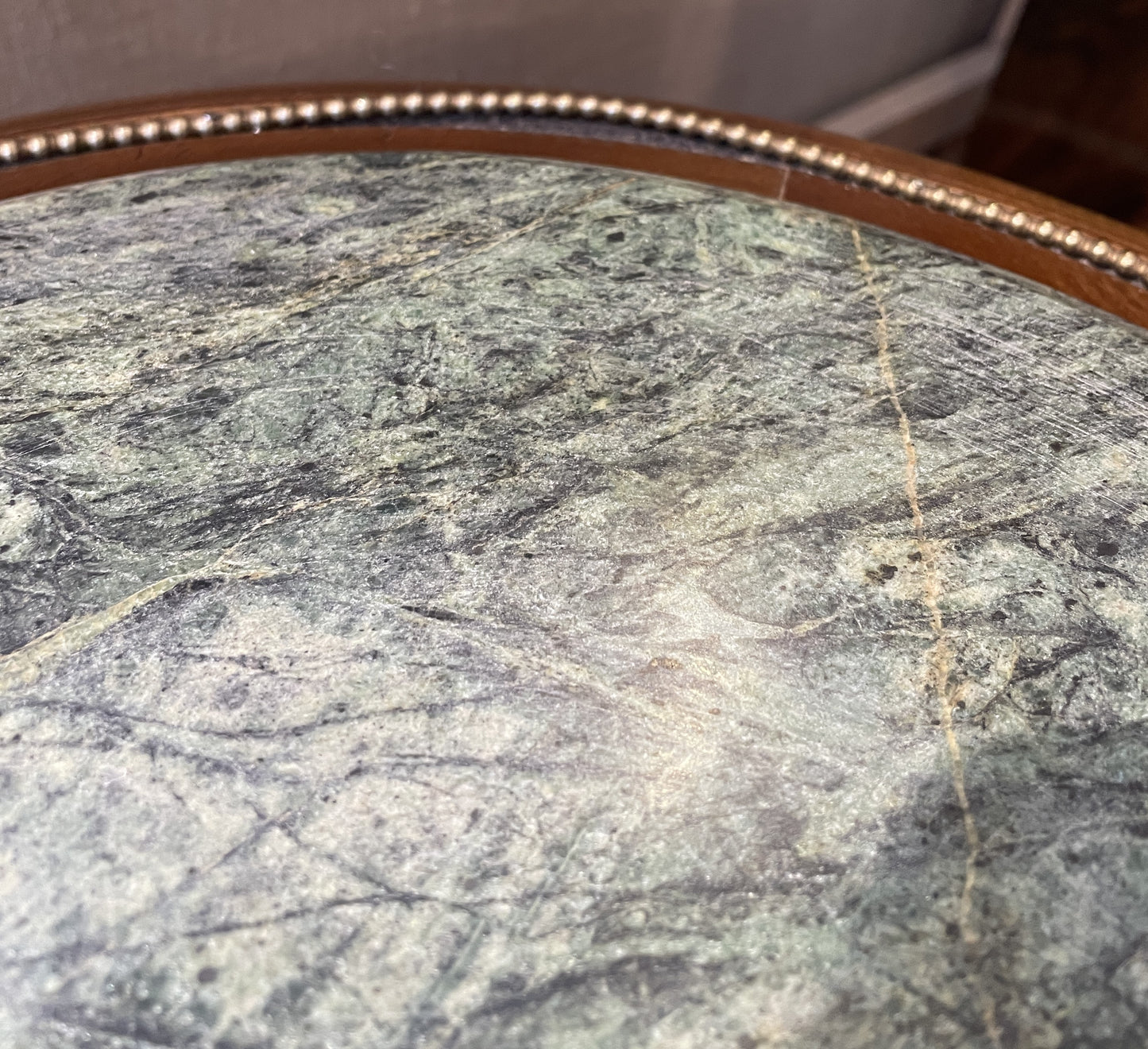 French Louis XV Pedestal with Ormolu and Marble Insert, AS IS (Two available 0N8007 and 0N8008)