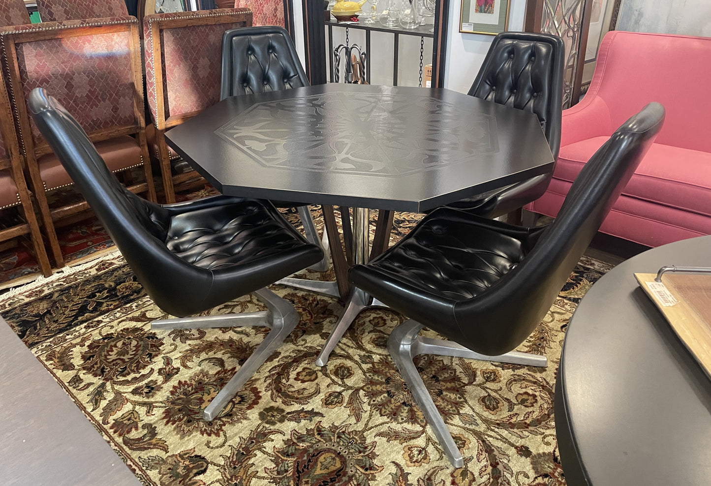 Vladimir Kagan for Chromecraft "Sculpta" Table and Chairs, Star Trek (0JO002)