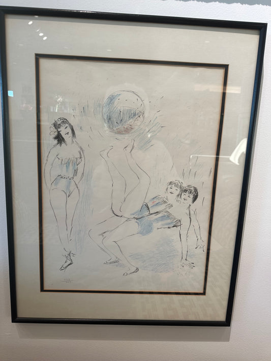 Marcel Vertes Lithograph Circus Performers (25892)