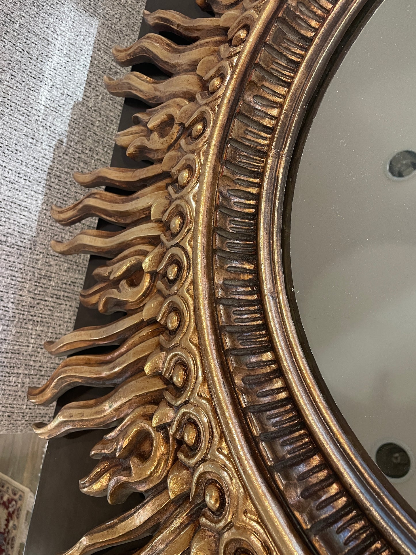 Syroco Molded Starburst Mirror (0JO005)