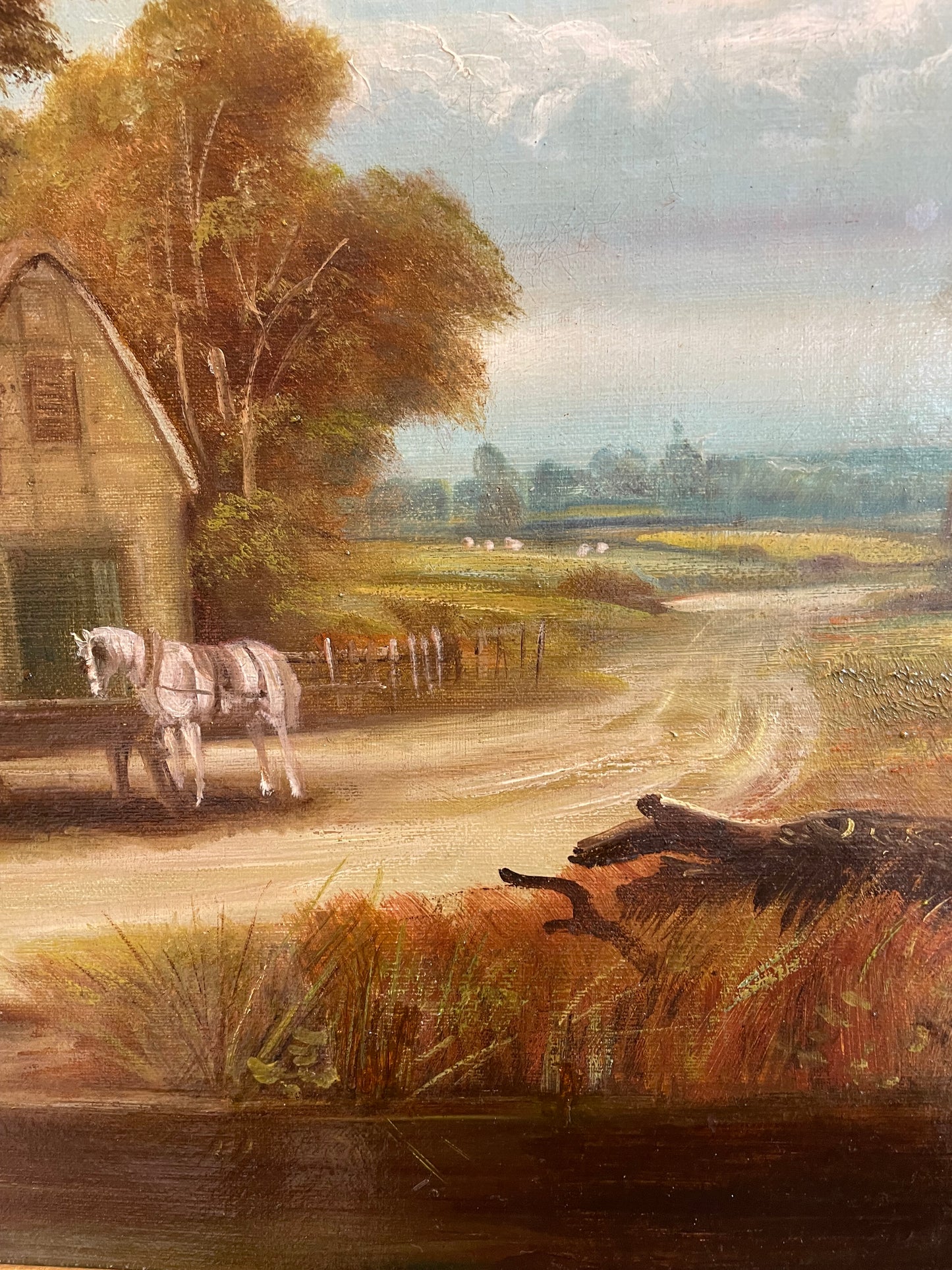 Edward Preistley (British, 19th Century) Oil on Canvas Landscape