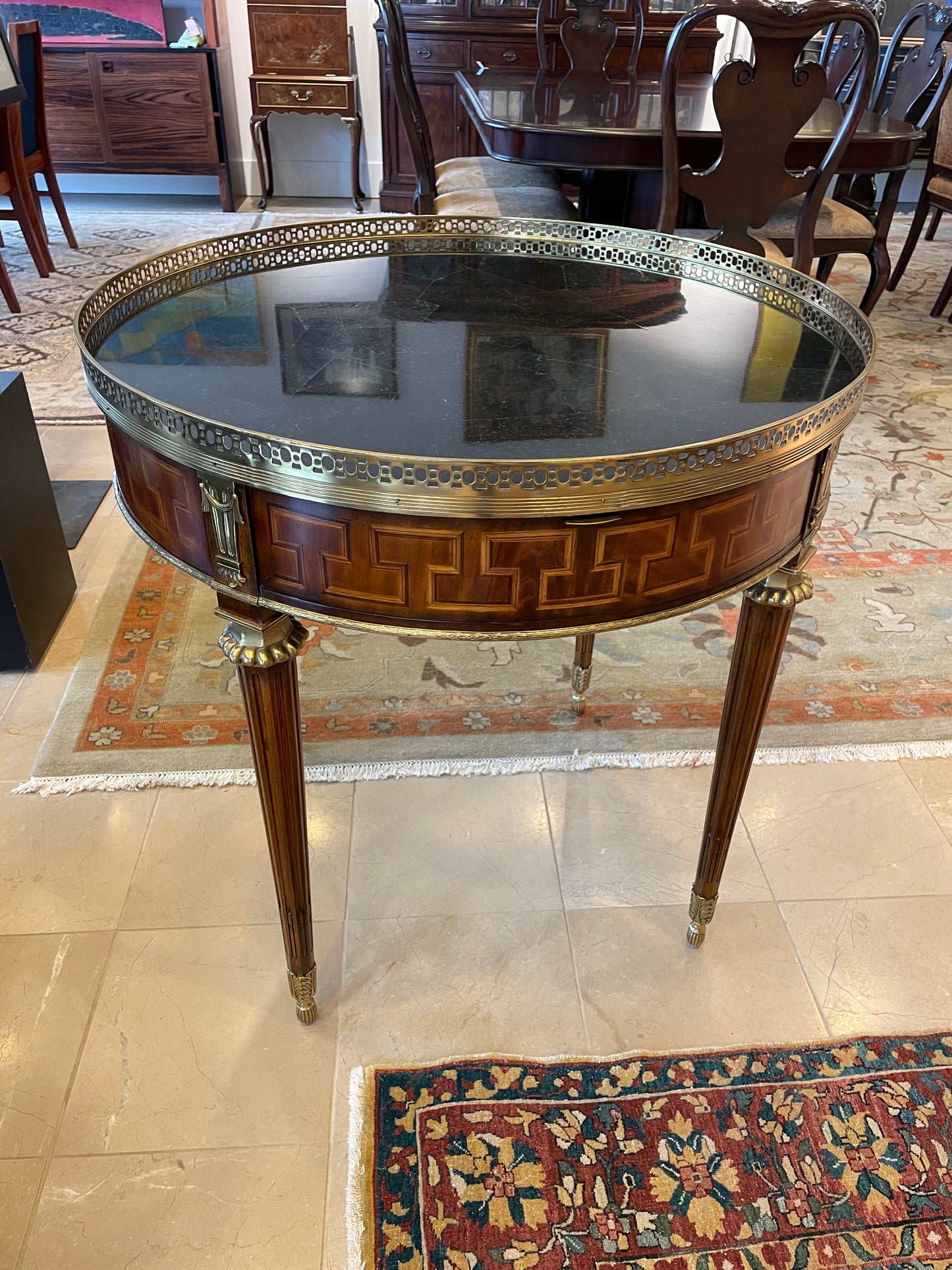Maitland Smith Marble Top Mosaic Center Table
