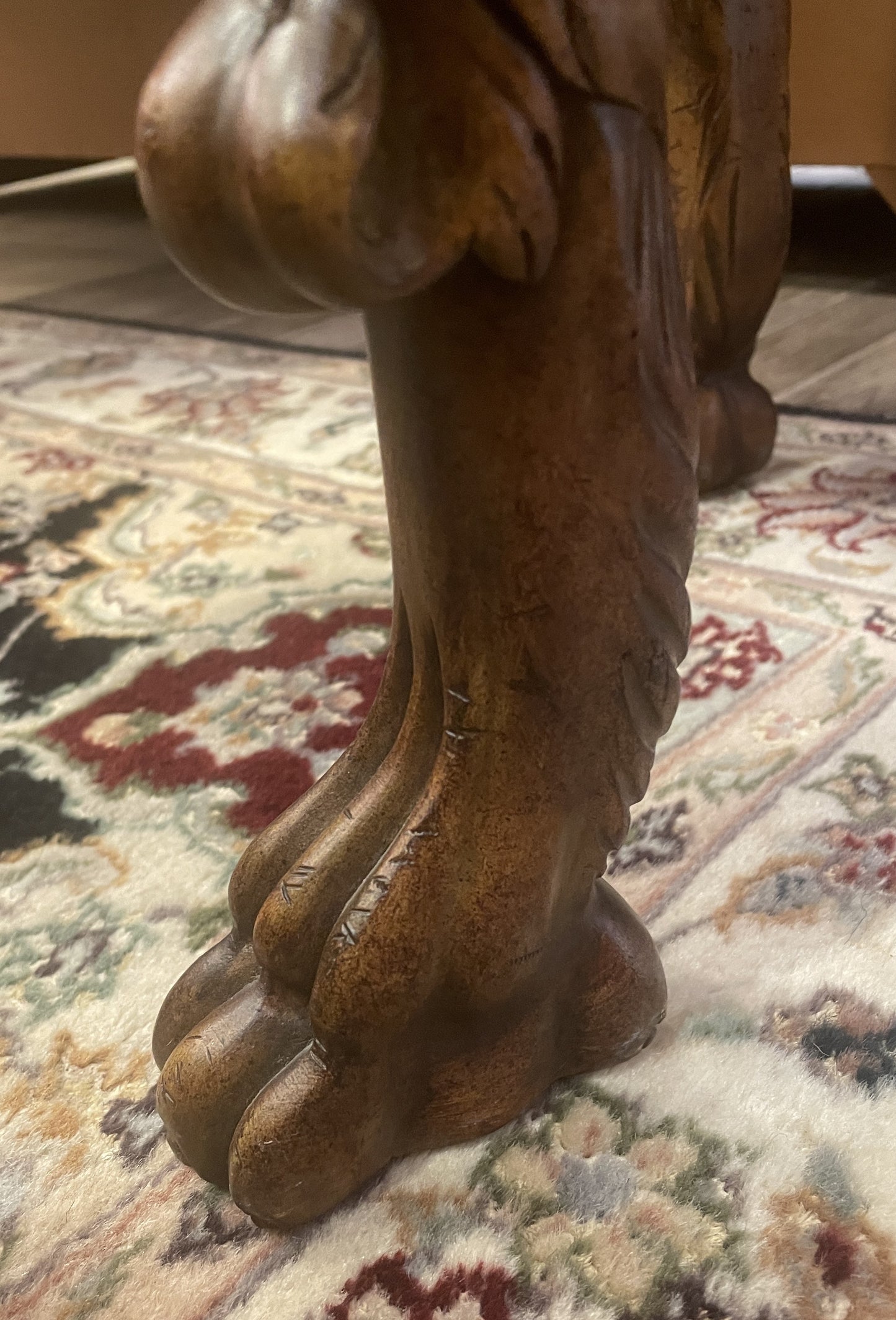 Maitland Smith Figural Head End Table, Two Tier (0JQ001)