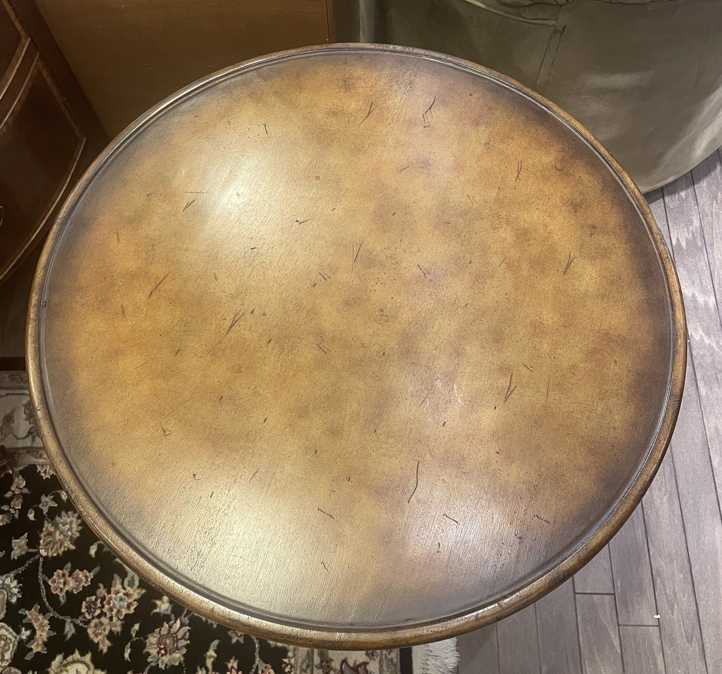 Maitland Smith Figural Head End Table, Two Tier (0JQ001)