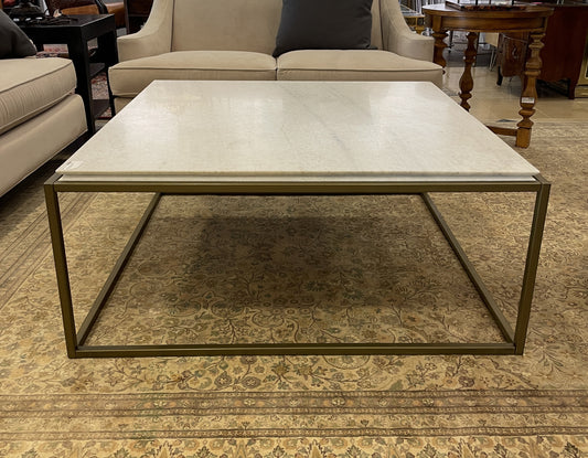 Atkin and Thyme Marble Coffee Table AS IS (0AQ003)