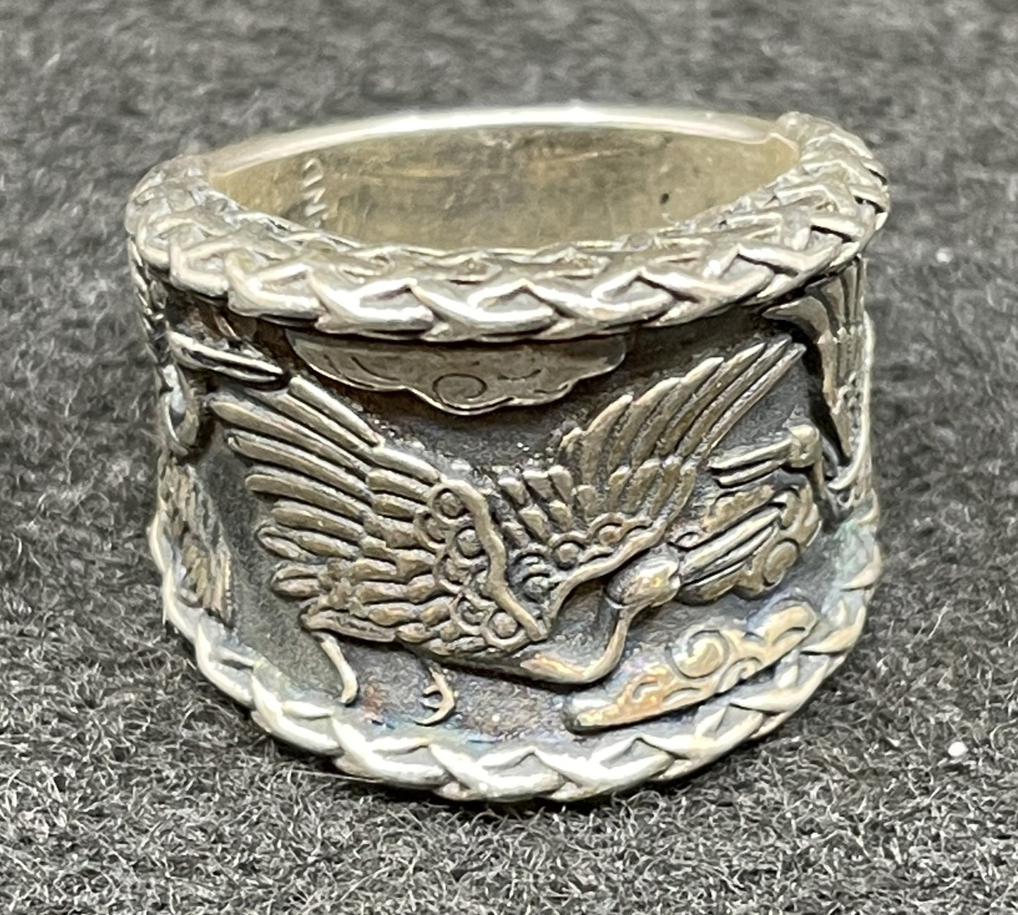 Jai Sterling Ring with Cranes (014017)