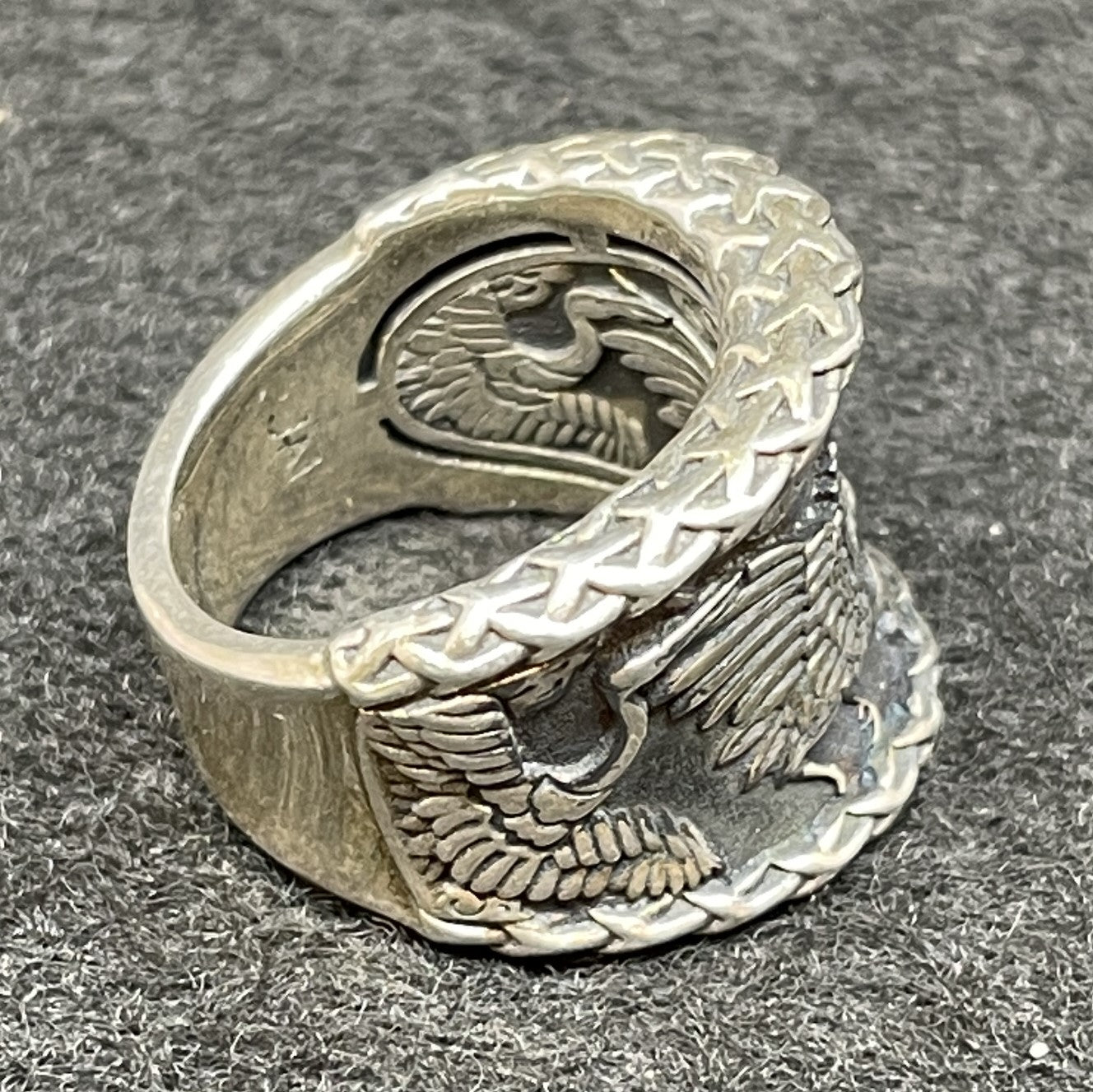 Jai Sterling Ring with Cranes (014017)