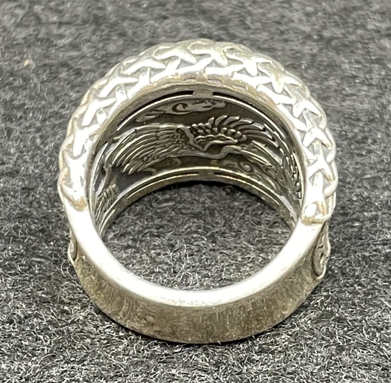 Jai Sterling Ring with Cranes (014017)