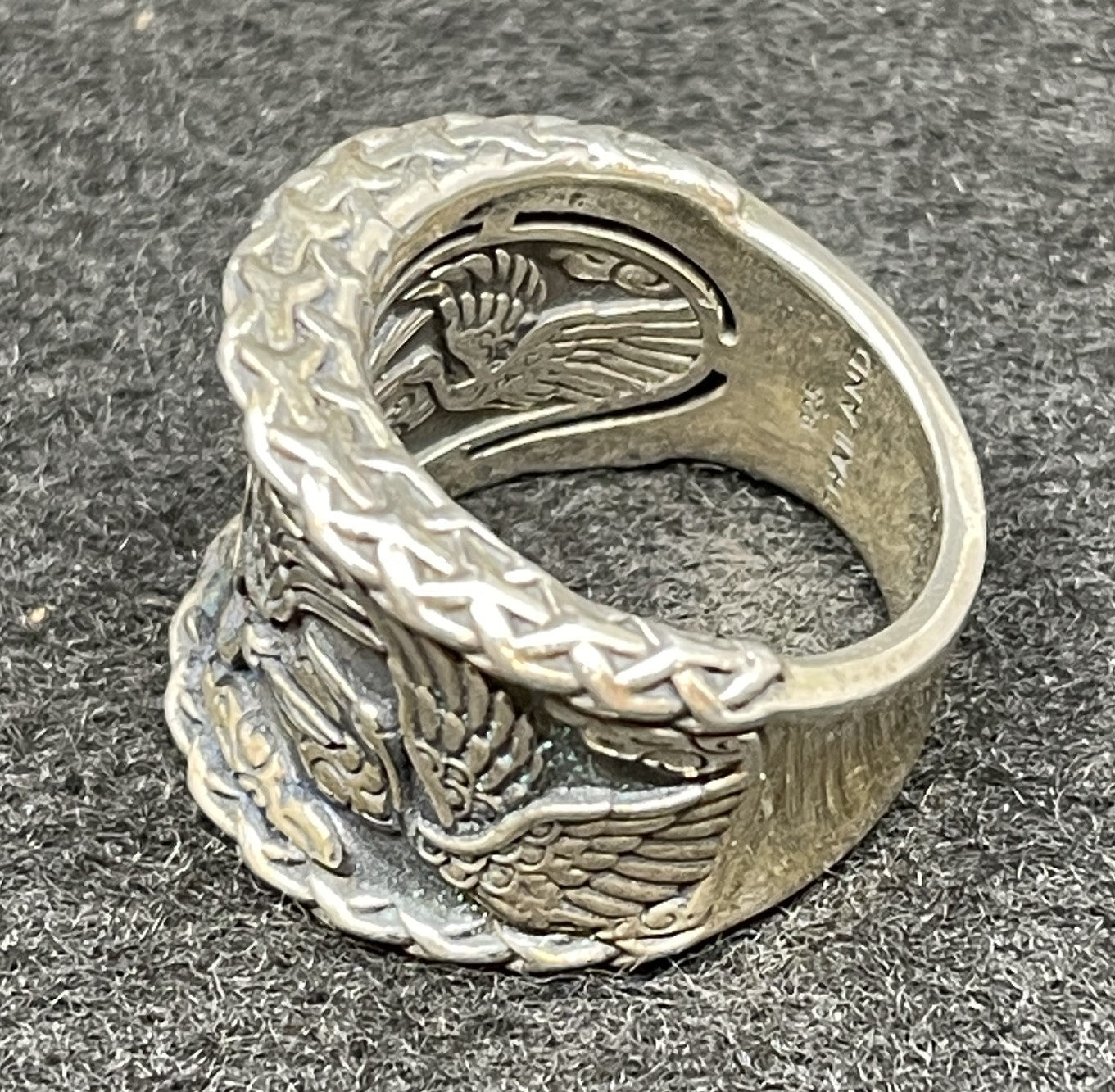 Jai Sterling Ring with Cranes (014017)