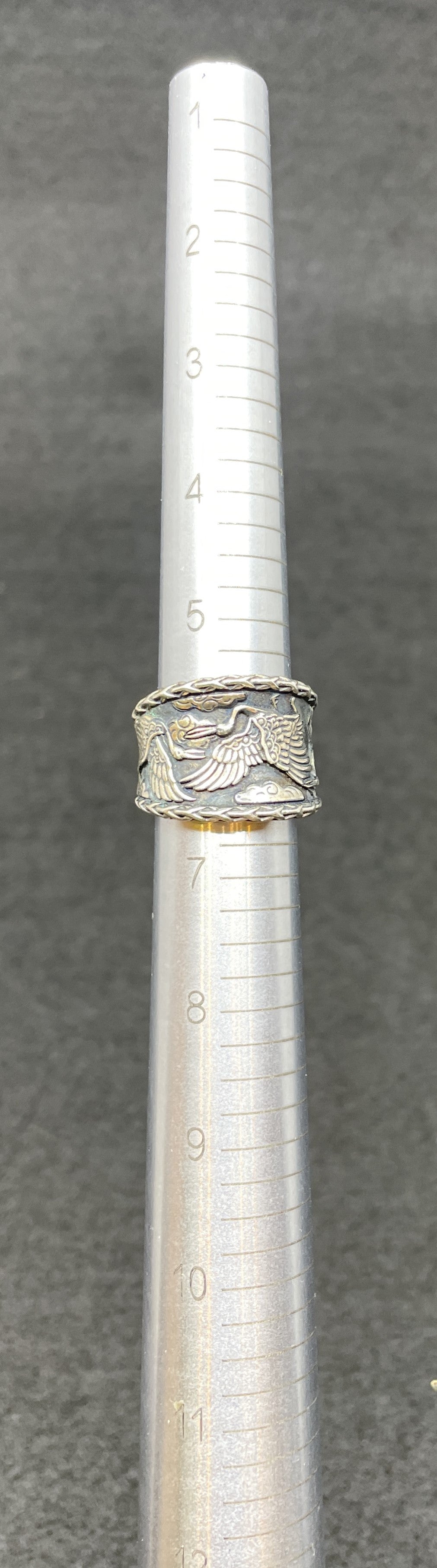 Jai Sterling Ring with Cranes (014017)
