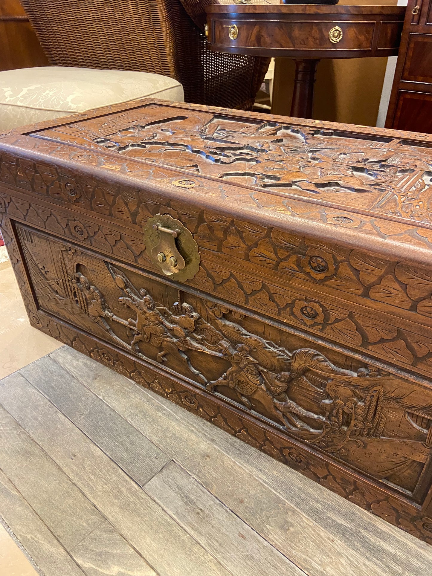 Carved Asian Trunk