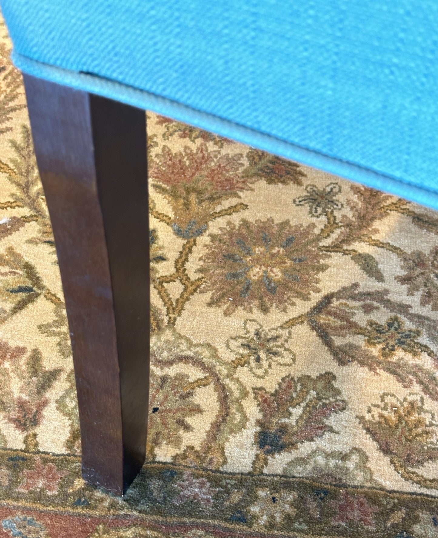 Blue Tufted Parsons Chair (2 Available) (1L6K75)