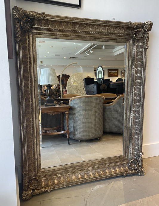 Large Gilt Framed Beveled Mirror (03H01C)