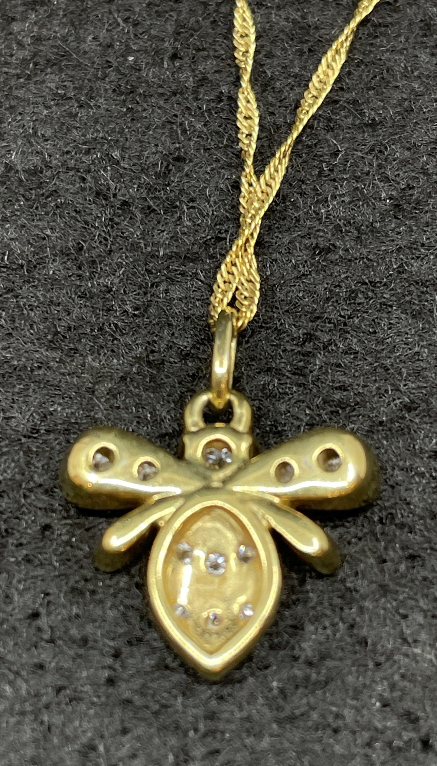 Sterling Bee Necklace (01401D)