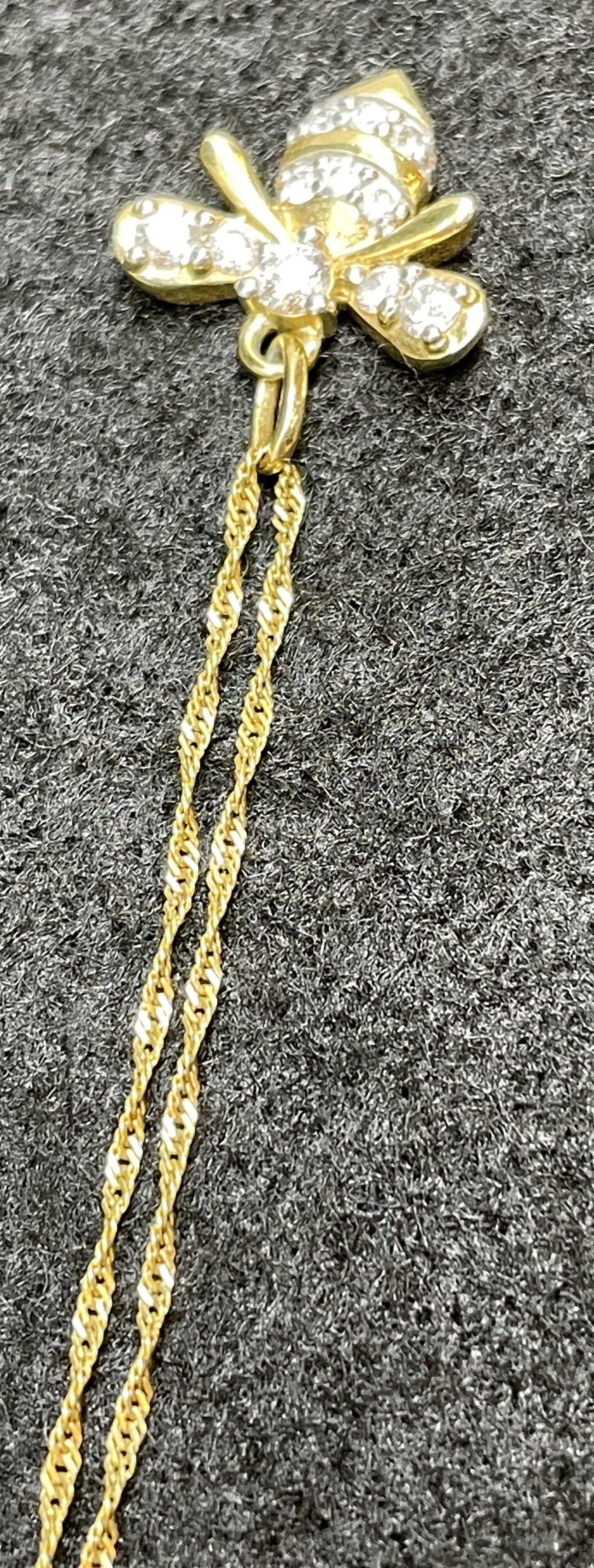 Sterling Bee Necklace (01401D)