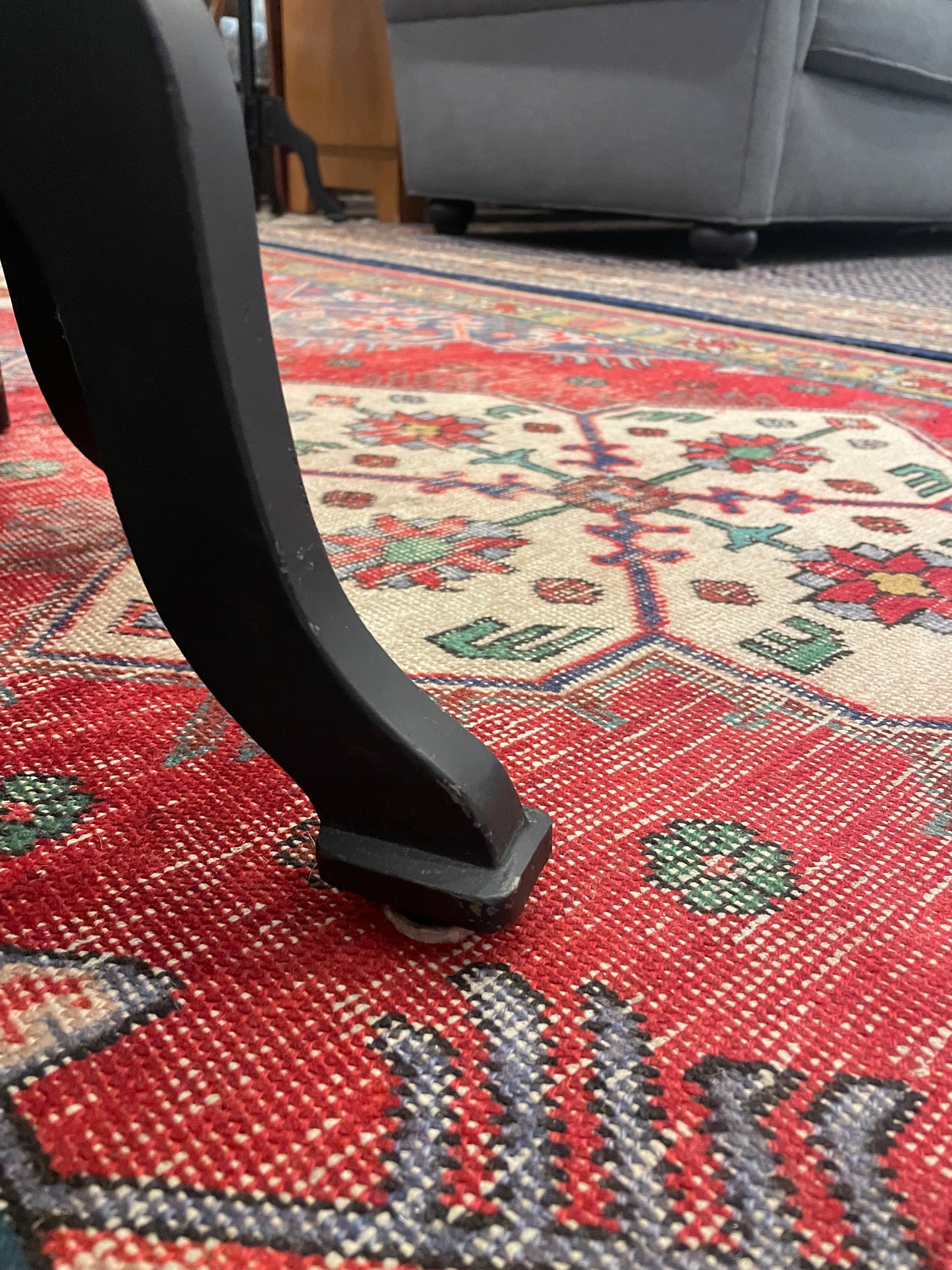 Adjustable Wood Industrial Round End Table (0JR004)