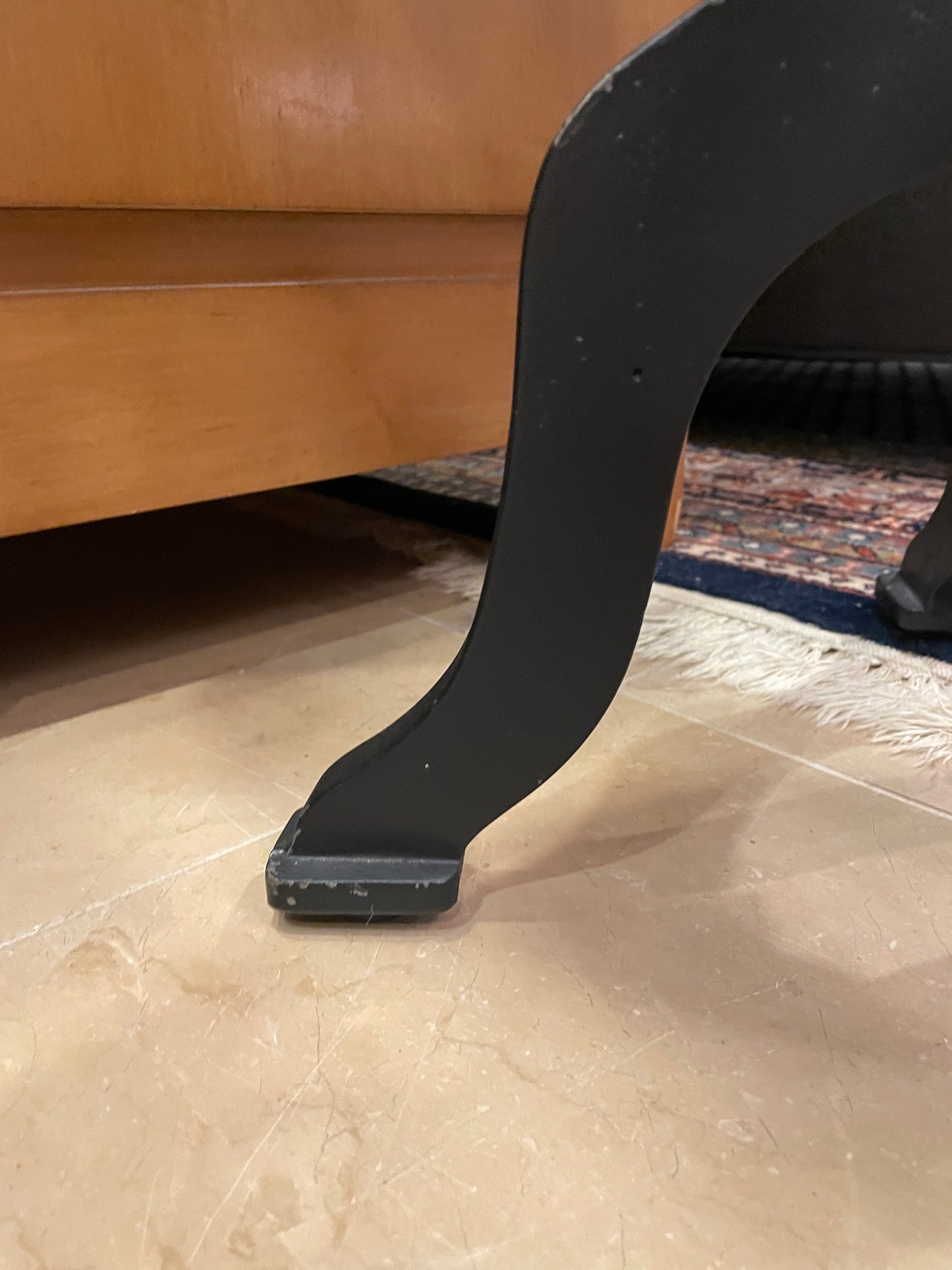 Adjustable Wood Industrial Round End Table (0JR005)