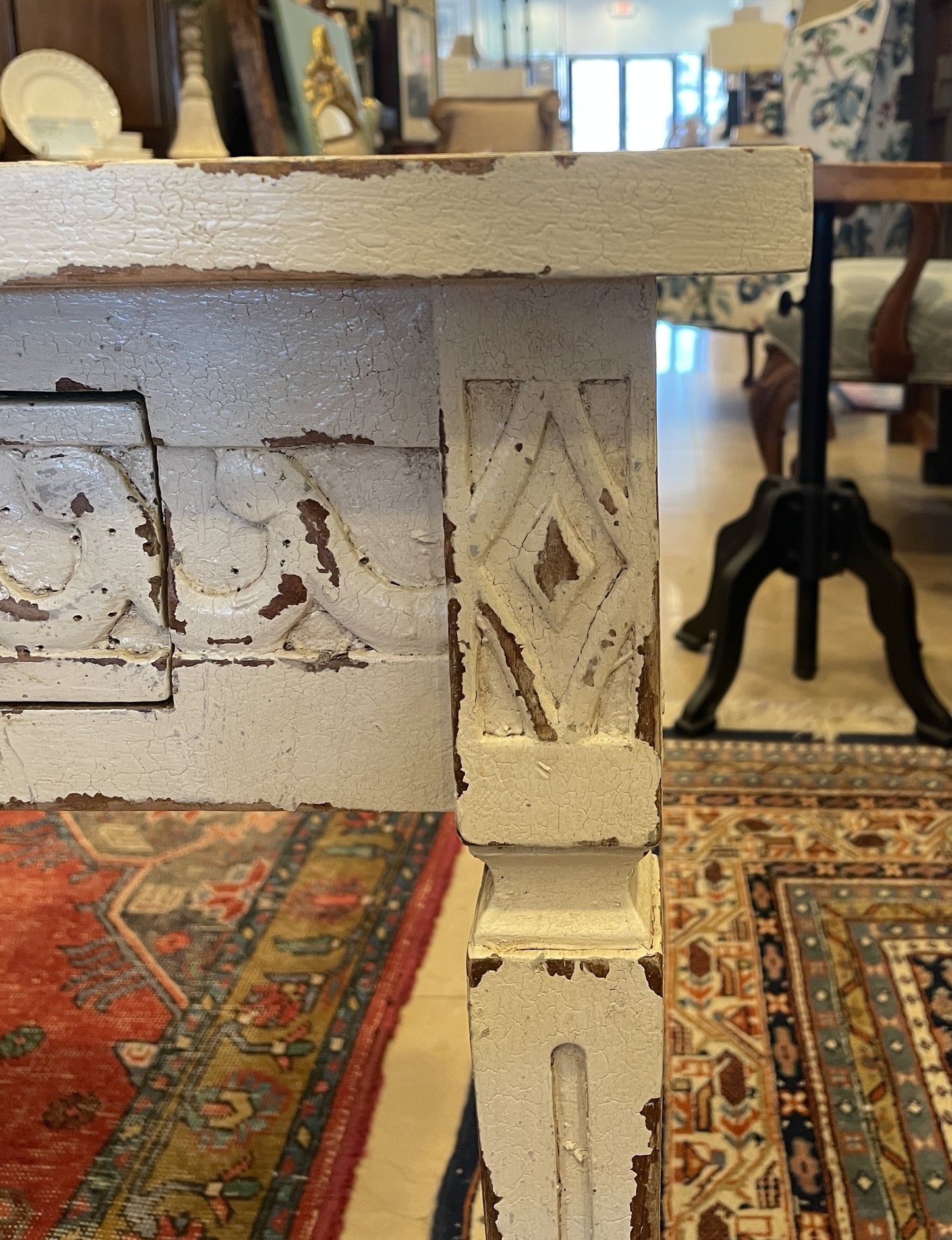 Gustavian Style End Table with Drawer (Two available) (01D012)