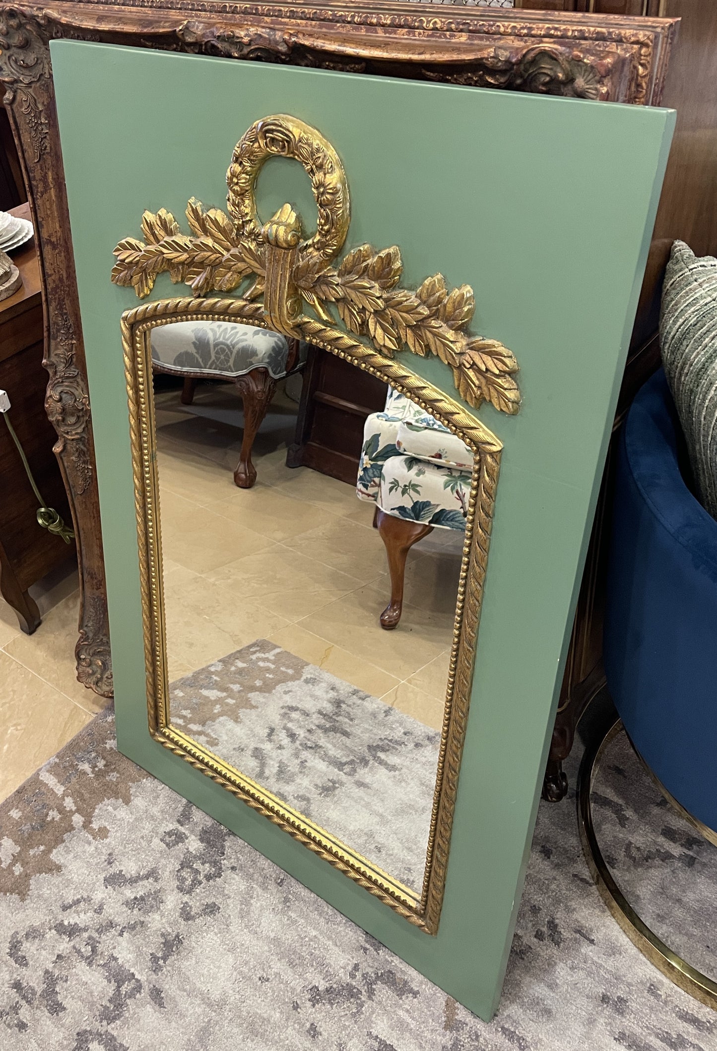 French Style Green Mirror (01D015)