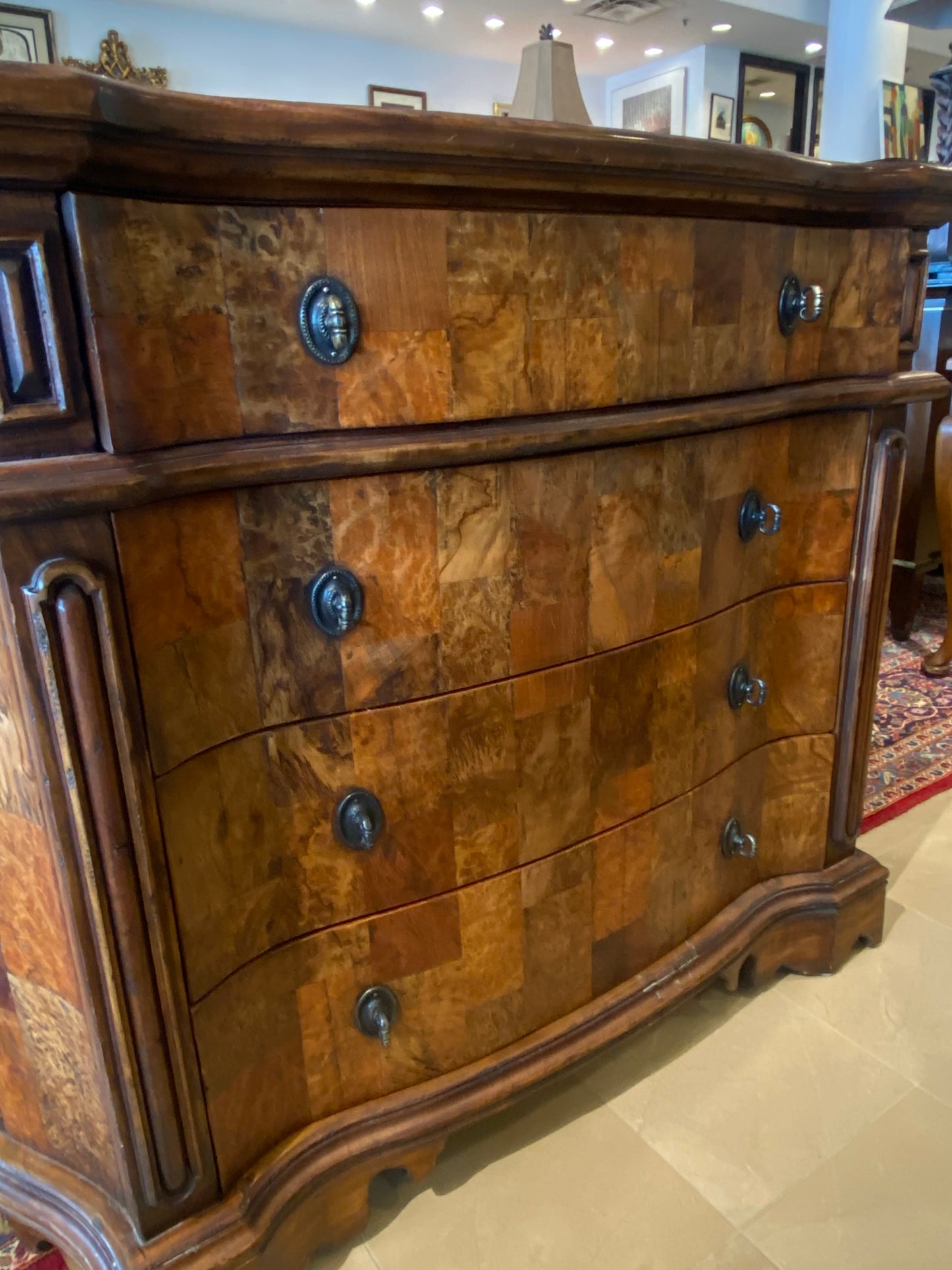 Patchwork Burled Chest