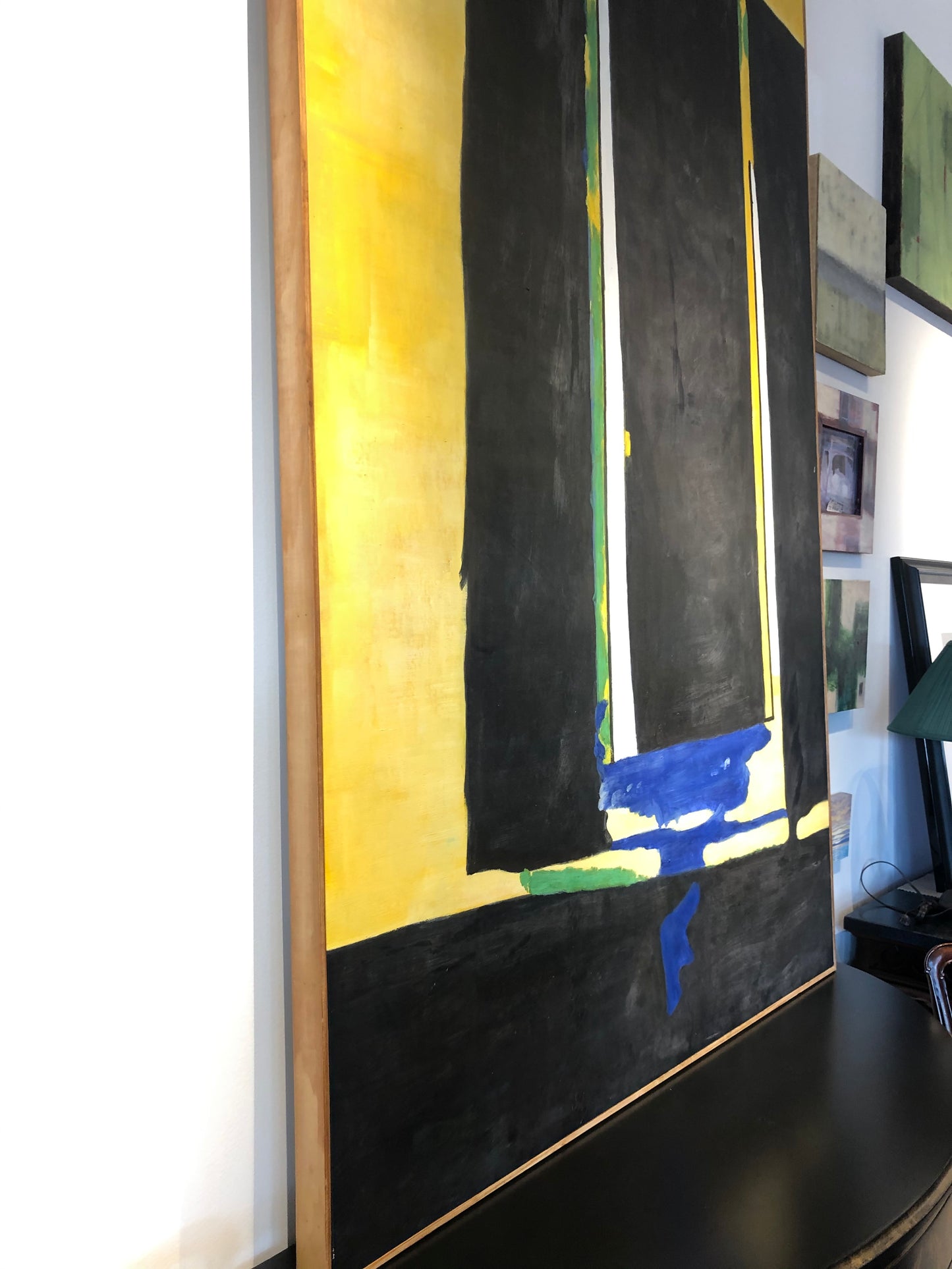 Reproduction of a Work by Robert Motherwell Oil on Canvas