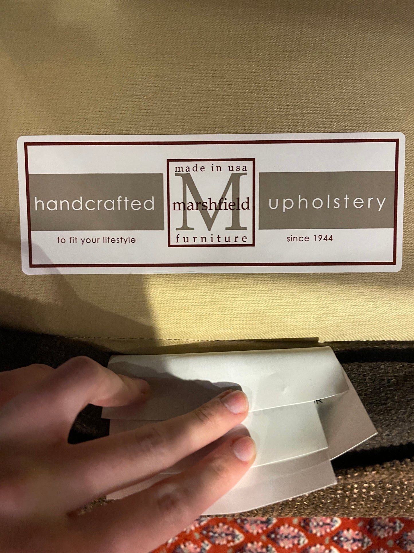 Marshfield for Penny Mustard 9000 Simply Yours Sectional, BRAND NEW!! (0NB001)