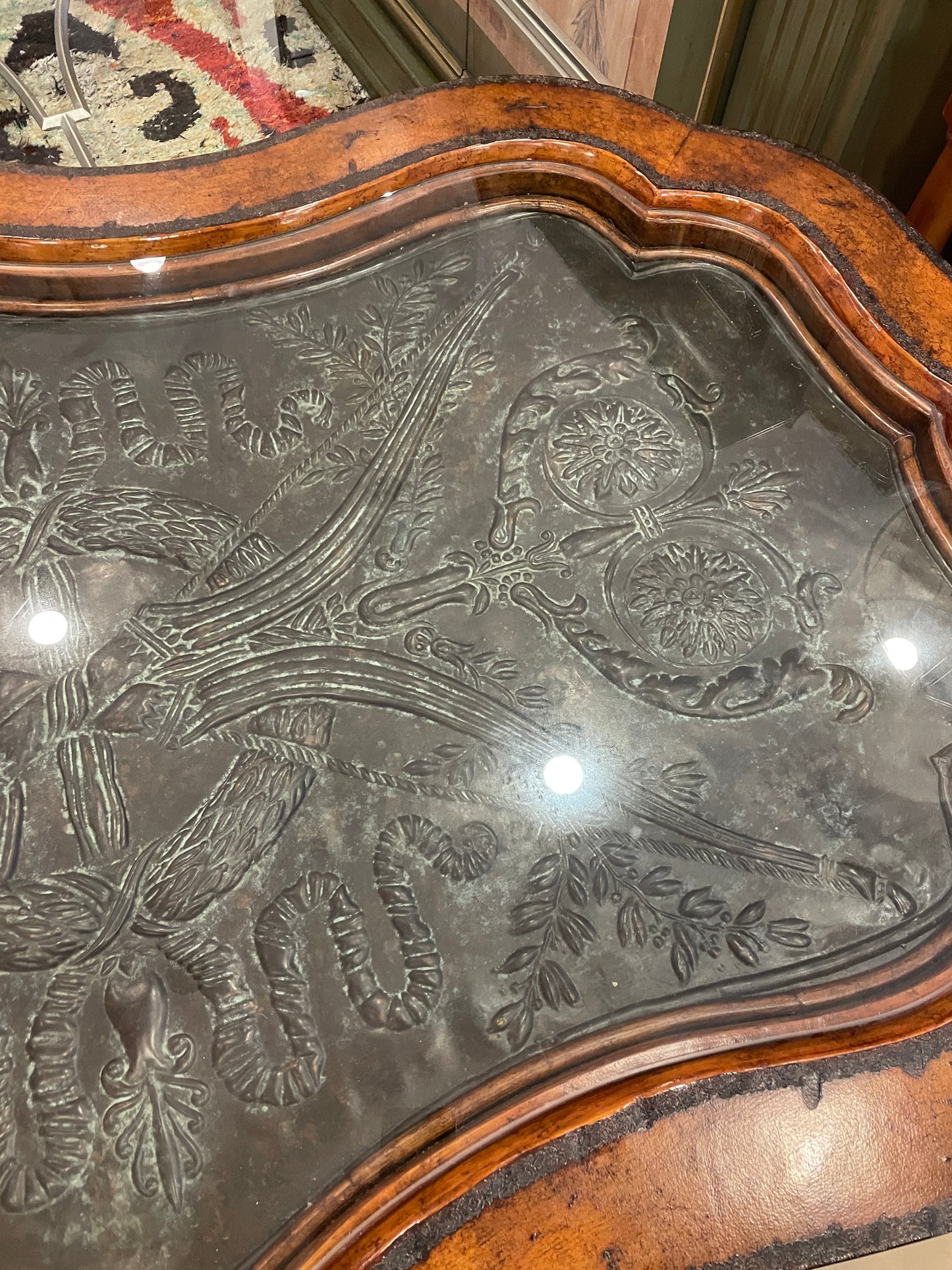 Maitland Smith Coffee table with relief center (0JQ007)