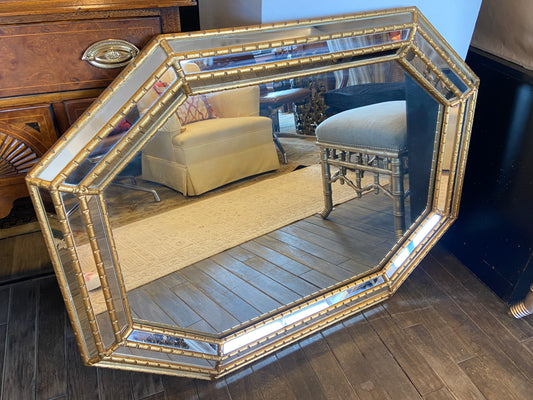 Ornate Gold Octagon Mirror