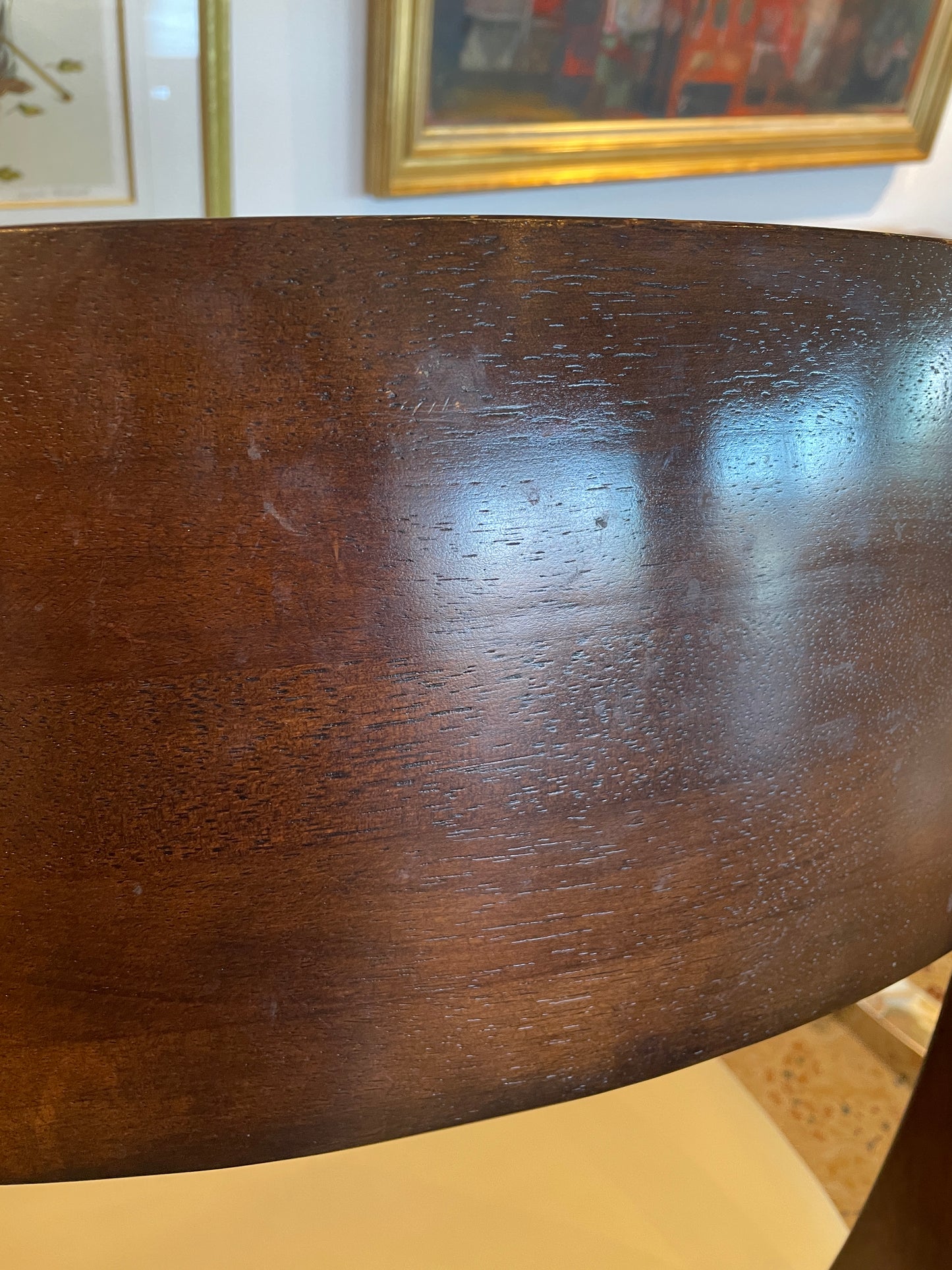 Hickory Chair Leather Dining Chair AS IS (3 Available) (0BZ01F)