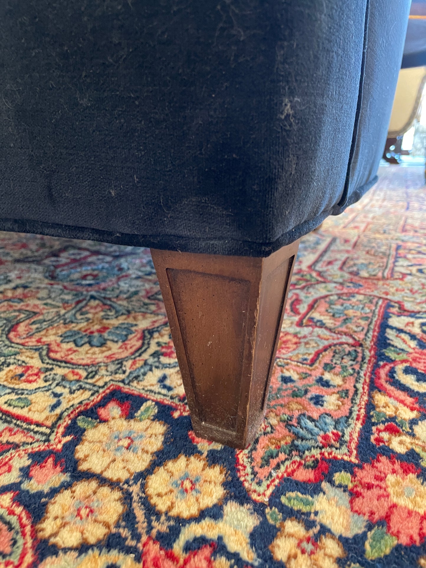 Pearson Upholstered Blue Arm Chair AS IS (0BZ00W)