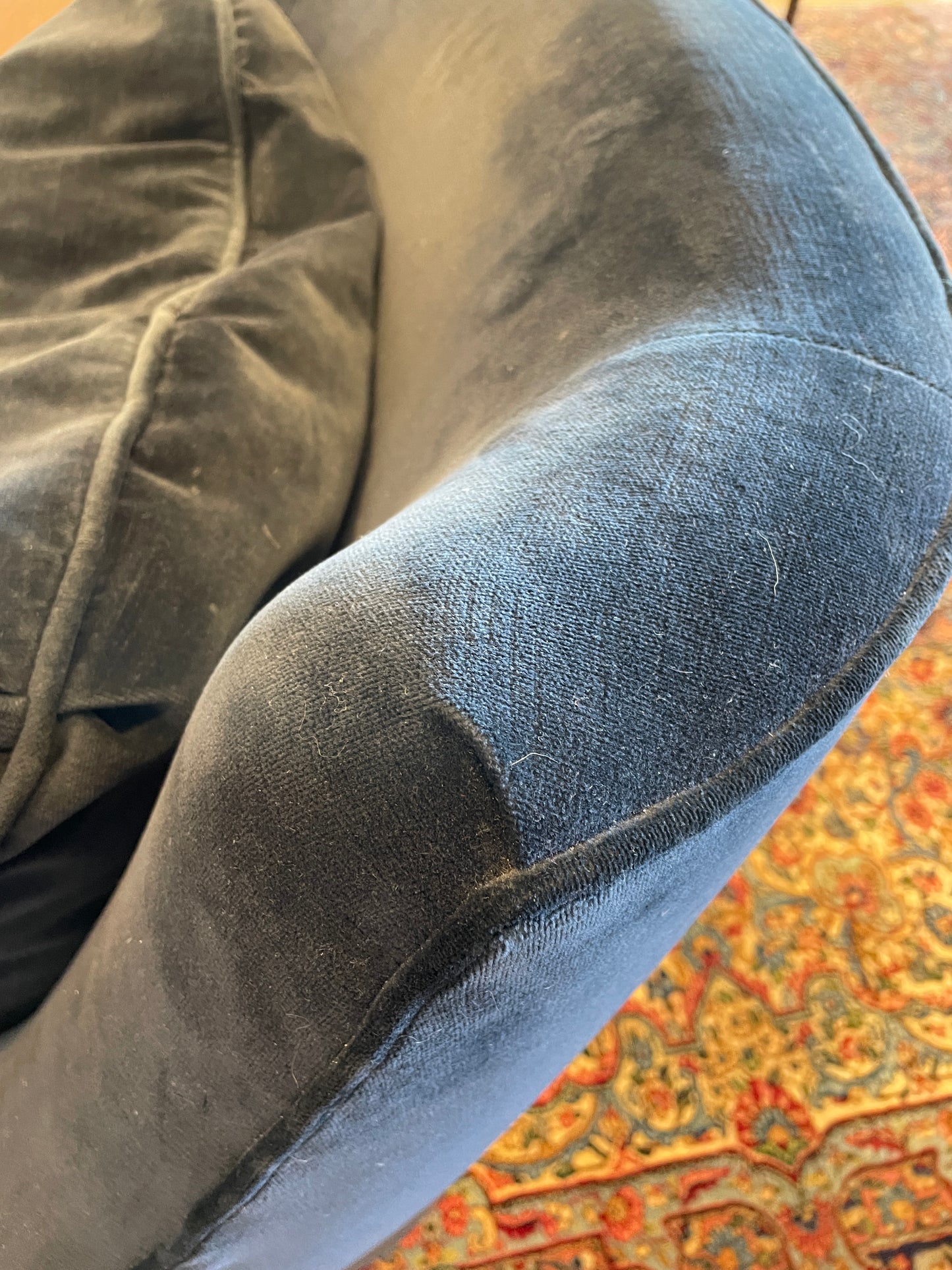 Pearson Upholstered Blue Arm Chair AS IS (0BZ00W)