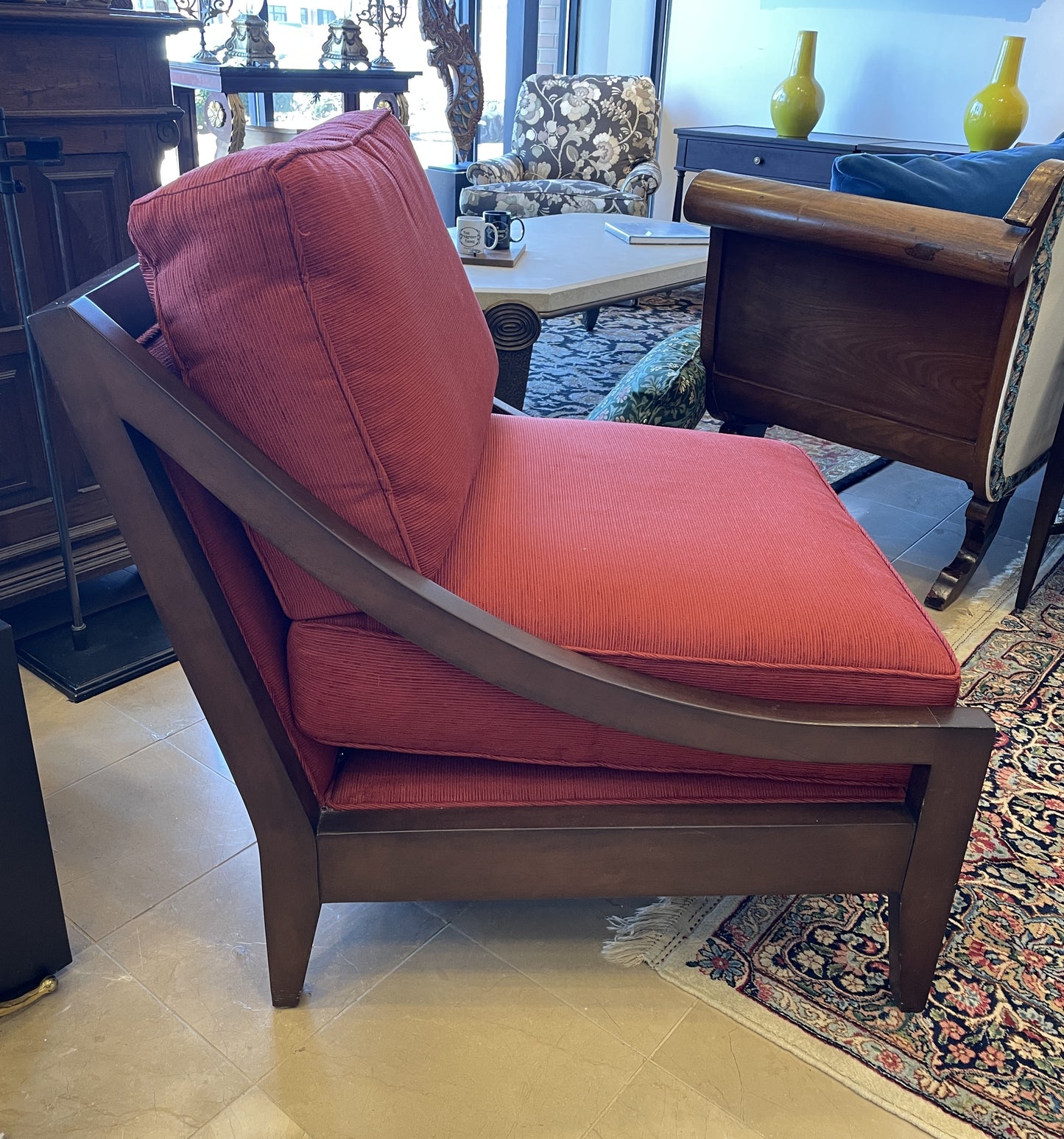 Pearson Occasional Chair with Wood Frame (2 Available) (0BZ00X)