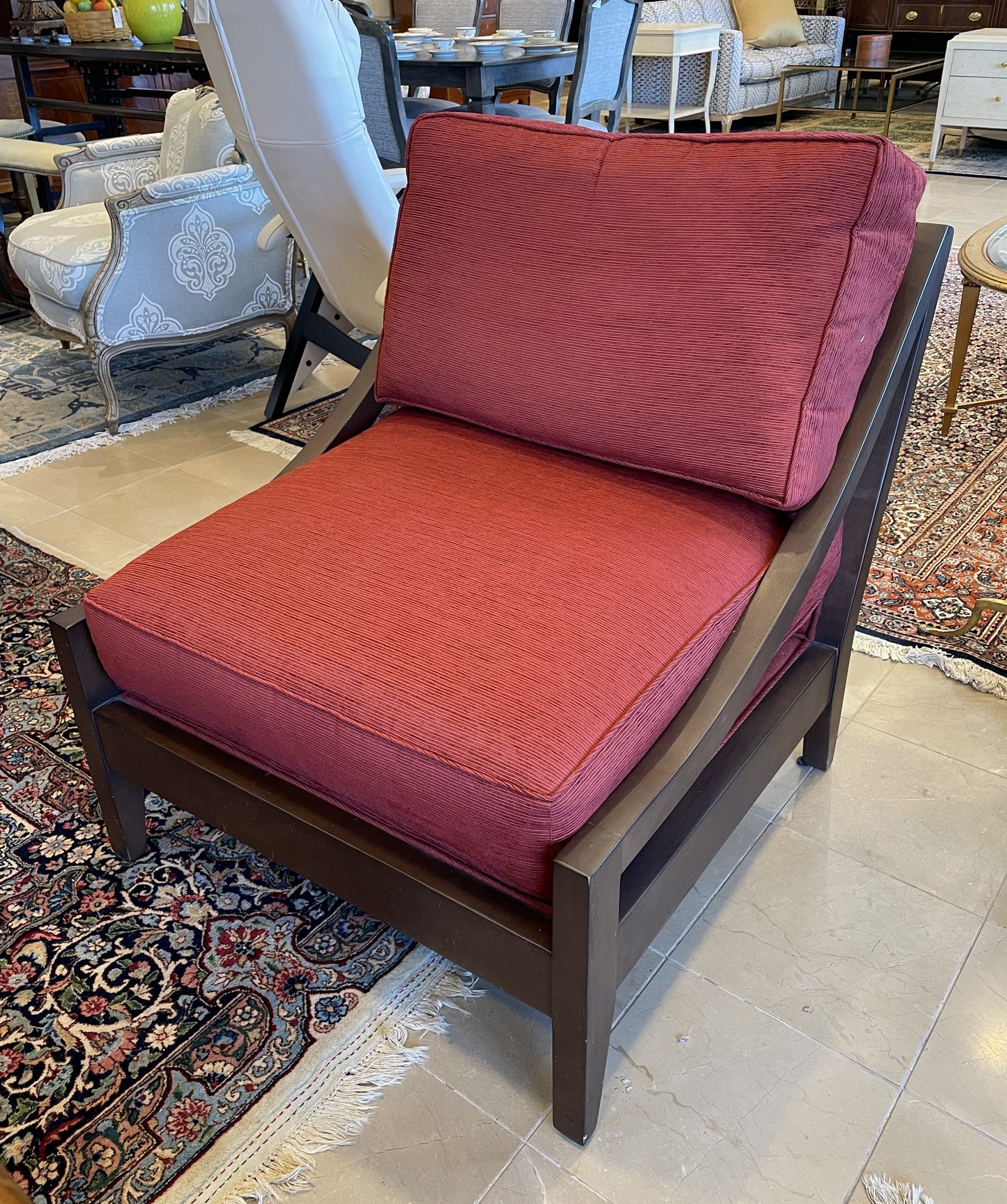Pearson Occasional Chair with Wood Frame (2 Available) (0BZ00X)