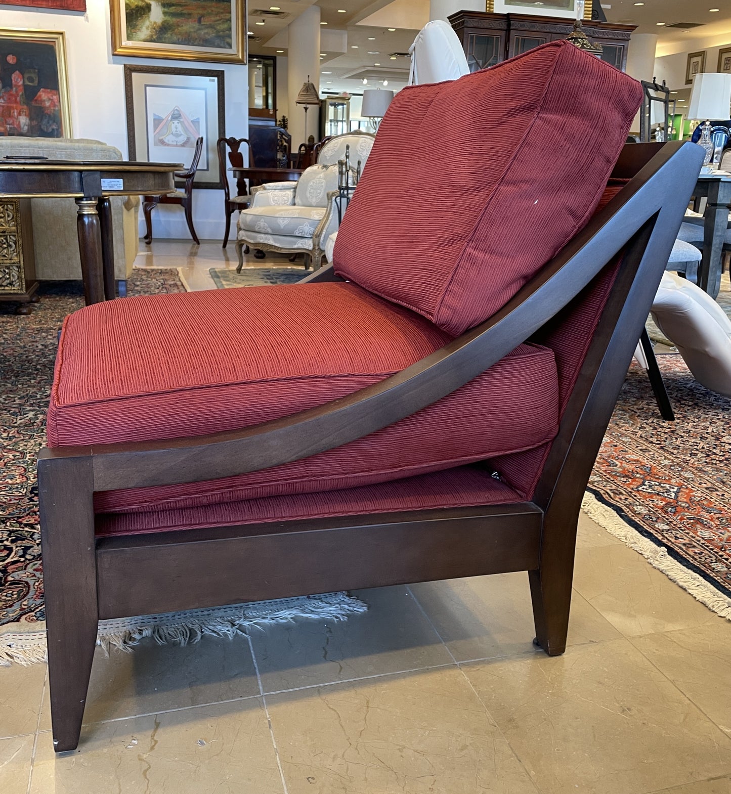 Pearson Occasional Chair with Wood Frame (2 Available) (0BZ00X)