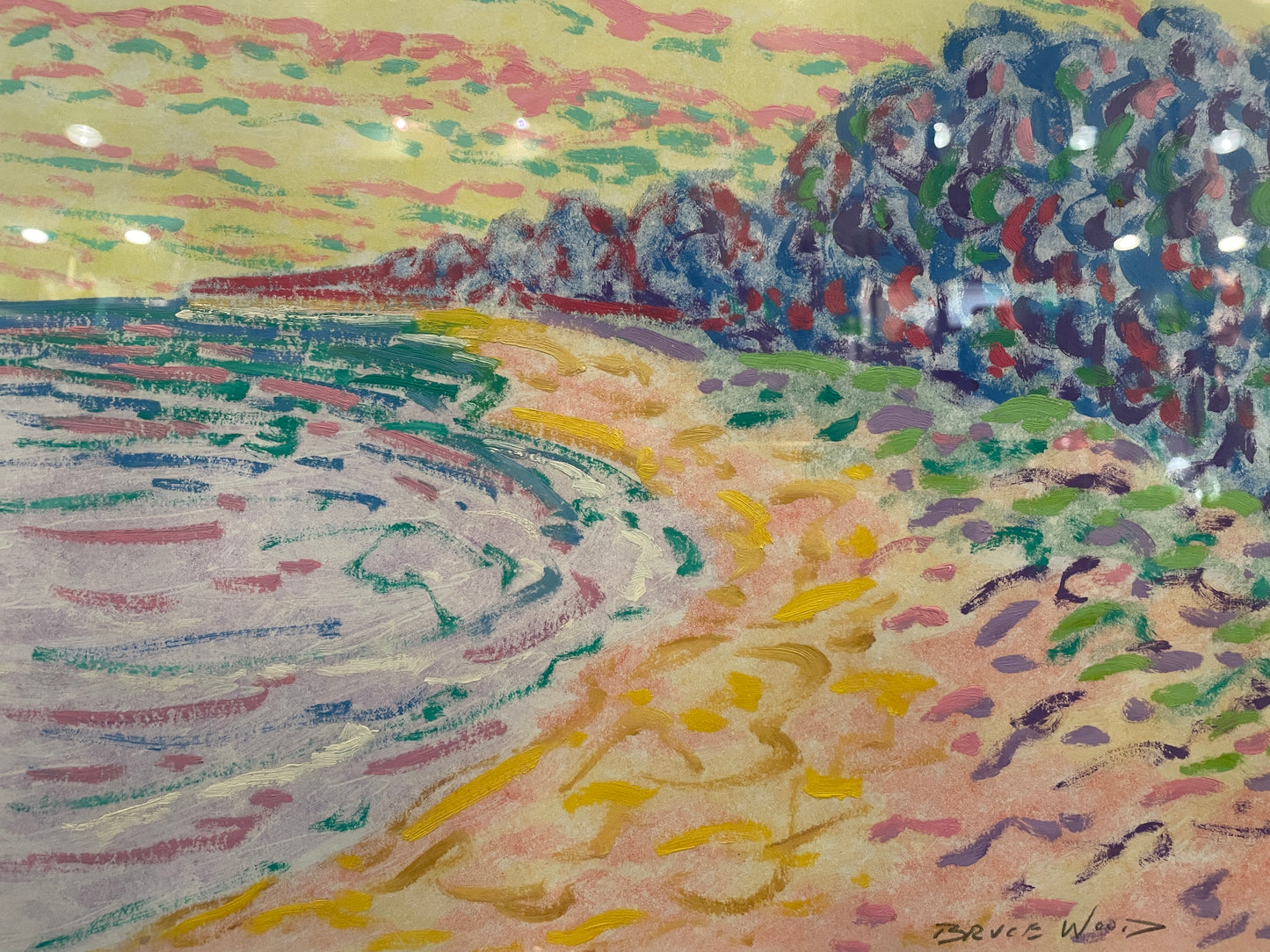 Bruce Wood Original Acrylic Abstract (0ND005)