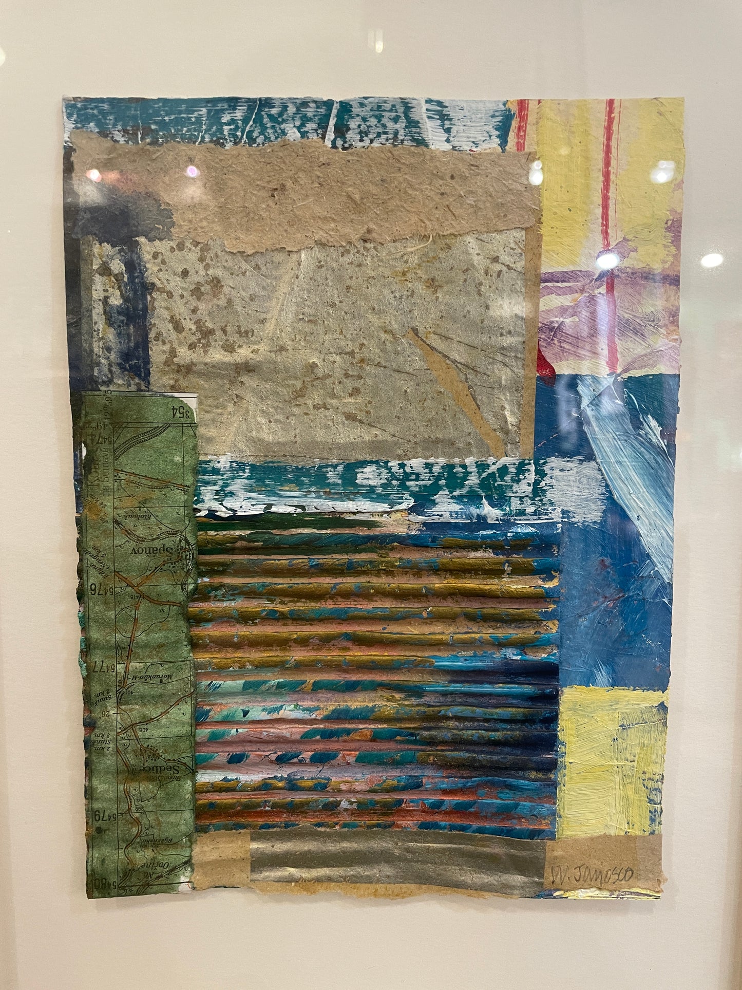 William Janosco Small Multi Media Abstract (0ND00B)