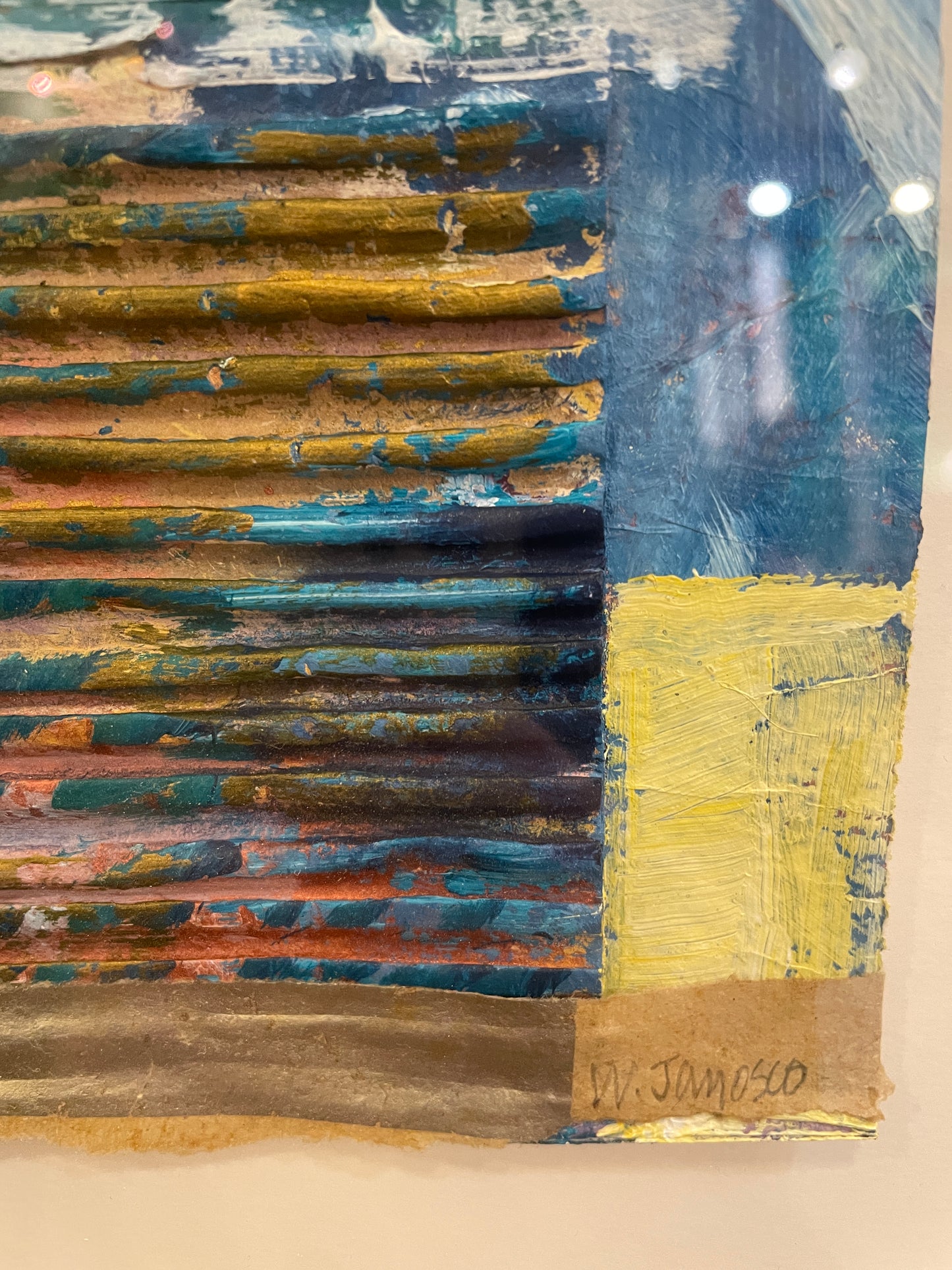 William Janosco Small Multi Media Abstract (0ND00B)