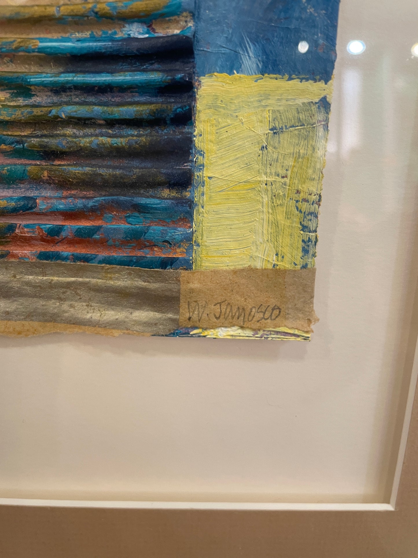 William Janosco Small Multi Media Abstract (0ND00B)