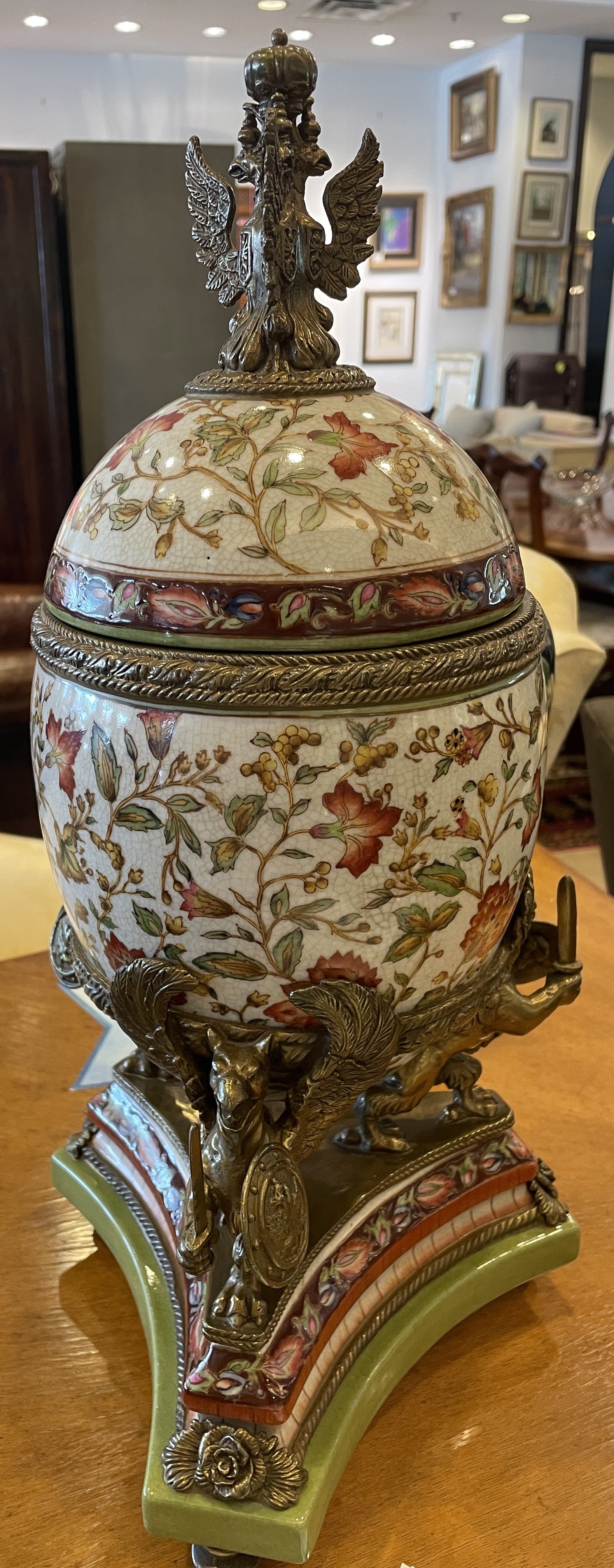Castilian Gilt Bronze Ormolu Egg Centerpiece – The Perfect Thing
