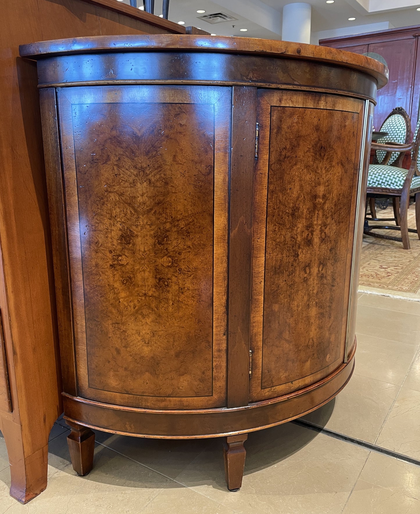 Banded Demilune Chest AS IS (with Key) (0BZ01B)