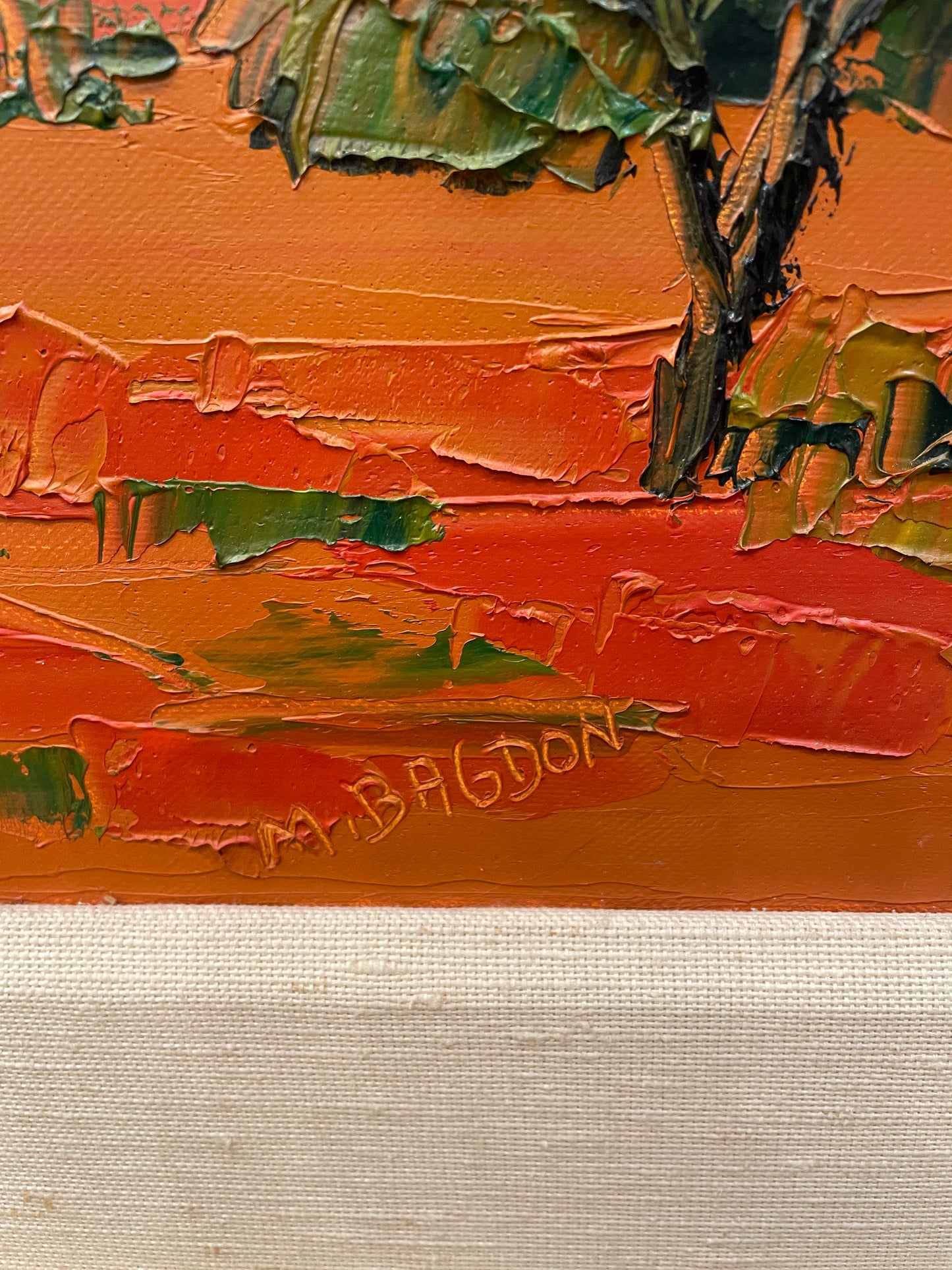 M Bagdon Southwest Acrylic on Canvas (0ND00K)