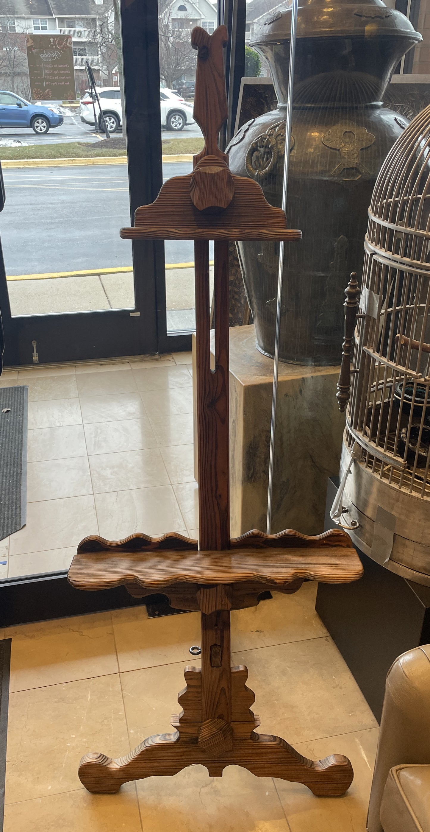 Witco Vintage Carved Wood Artist's Easel (0JW002)