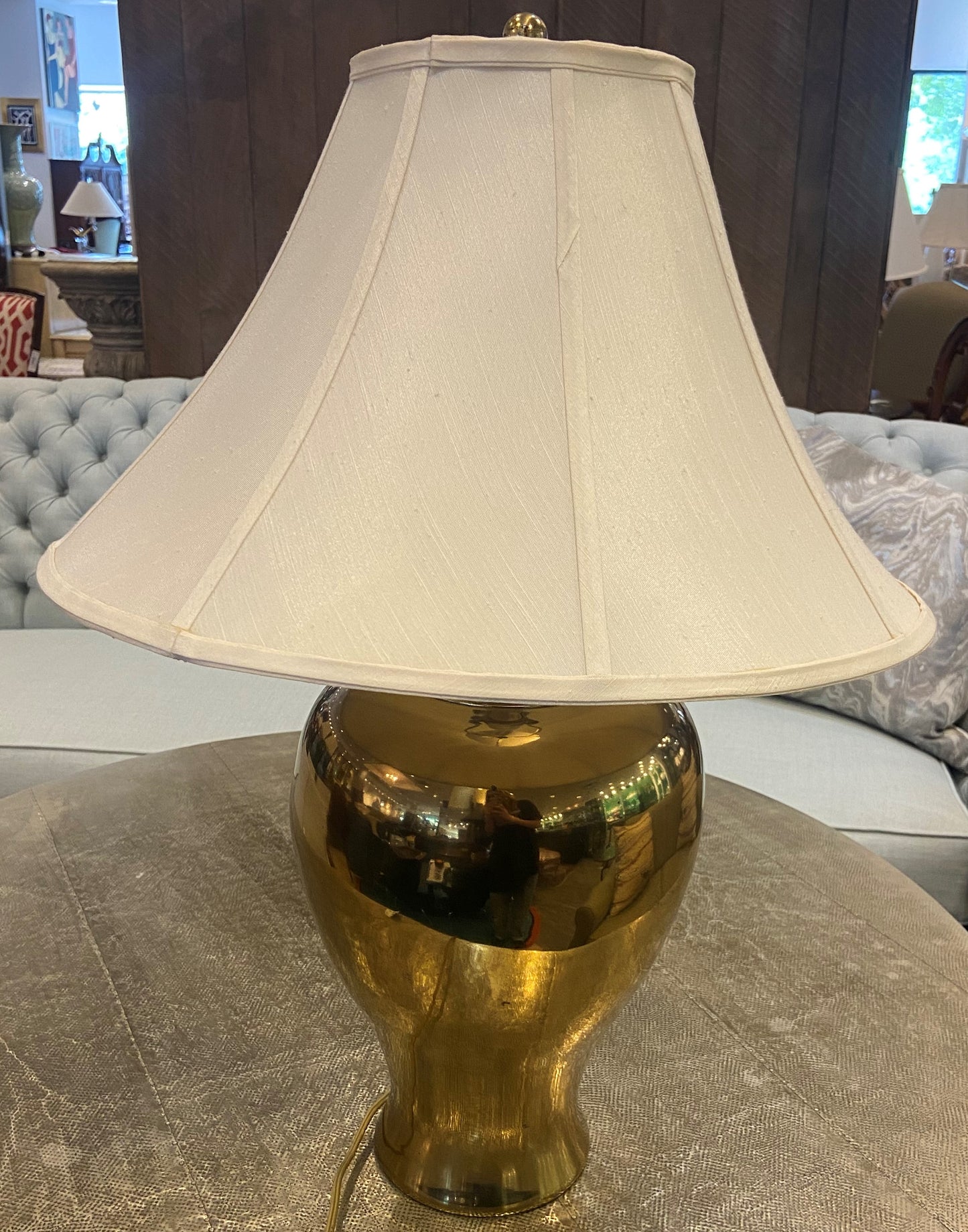 Brass Ginger Jar Lamp