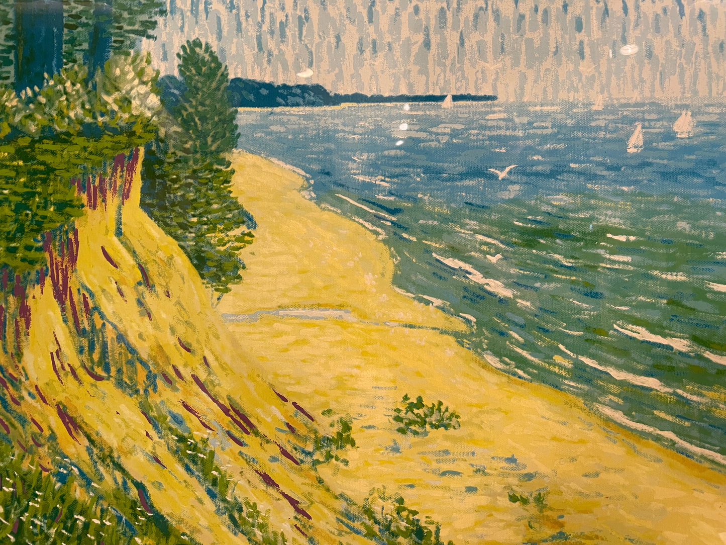 Bruce Wood Lake Scene Lithograph (0ND00P)