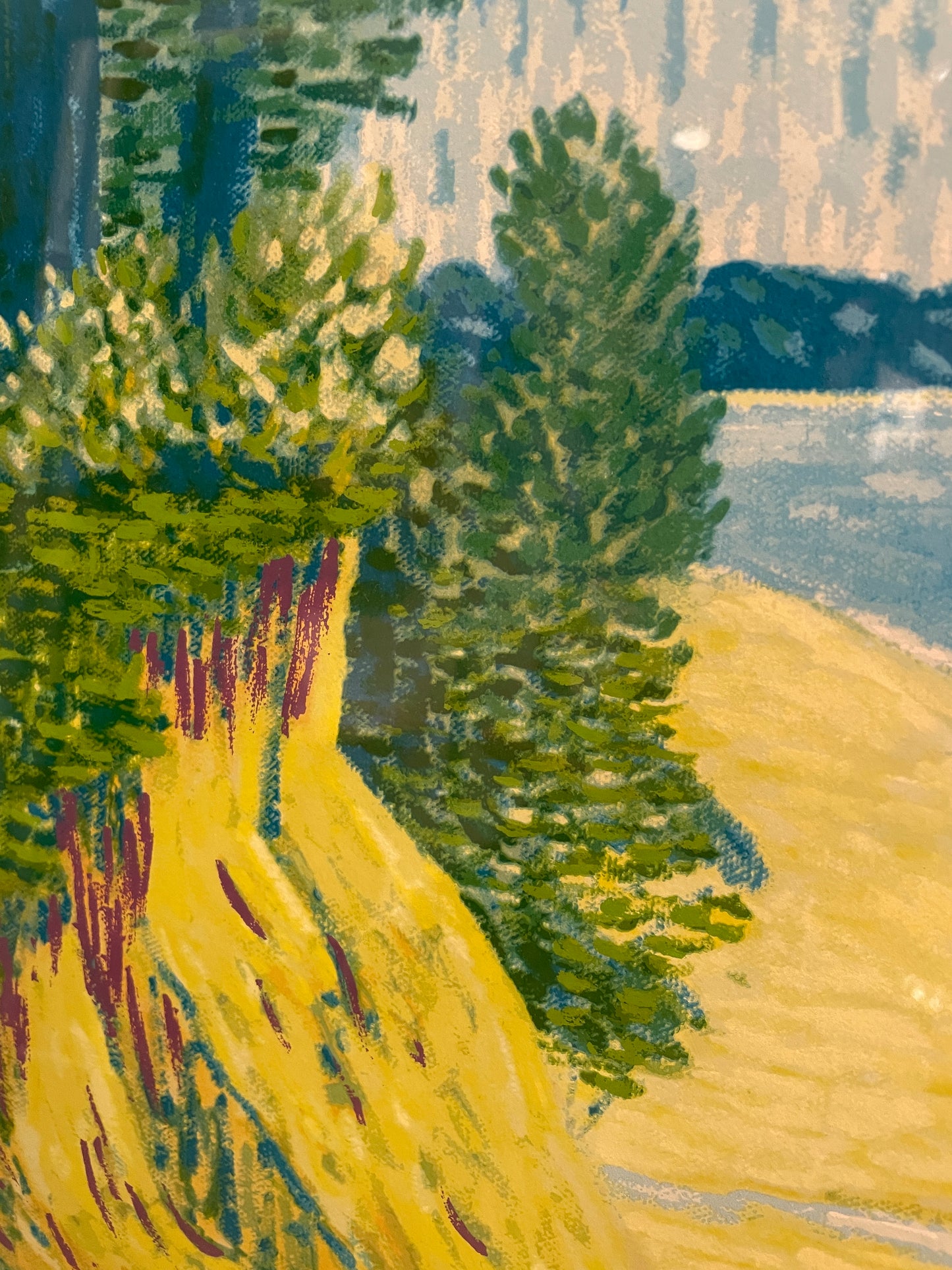 Bruce Wood Lake Scene Lithograph (0ND00P)