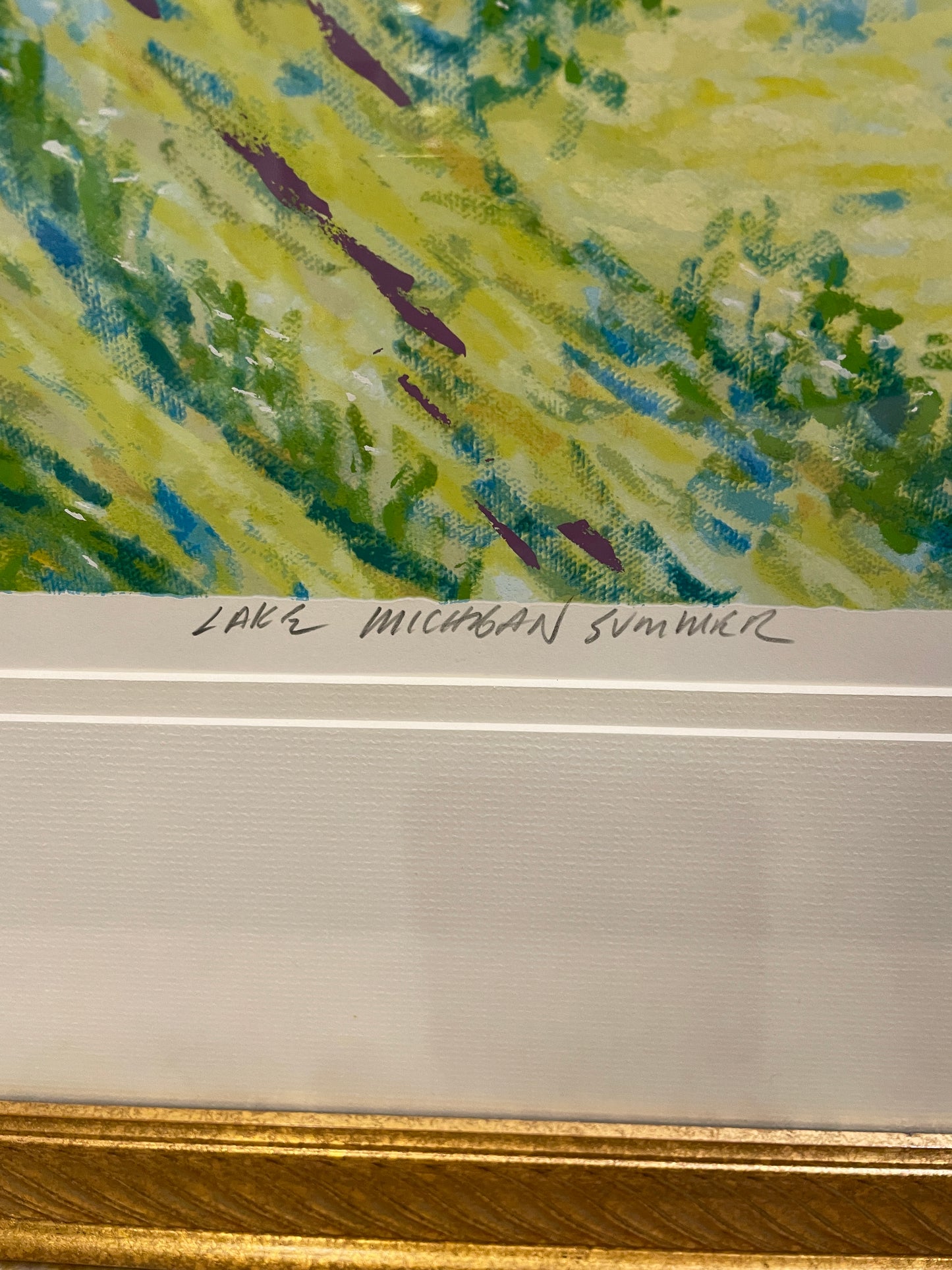 Bruce Wood Lake Scene Lithograph (0ND00P)